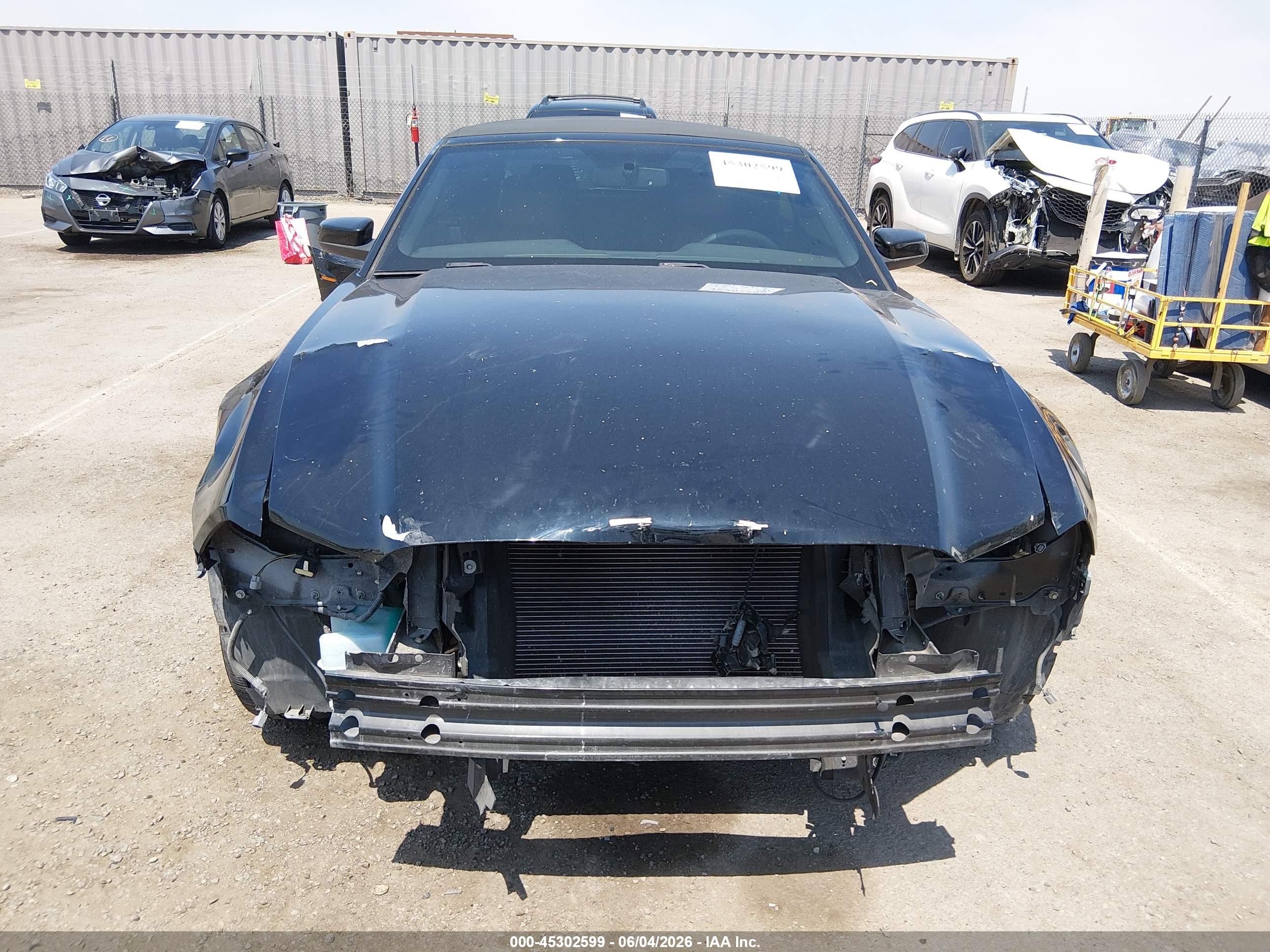 2013 Ford Mustang V6 Premium Черный vin: 1ZVBP8EM9D5236604