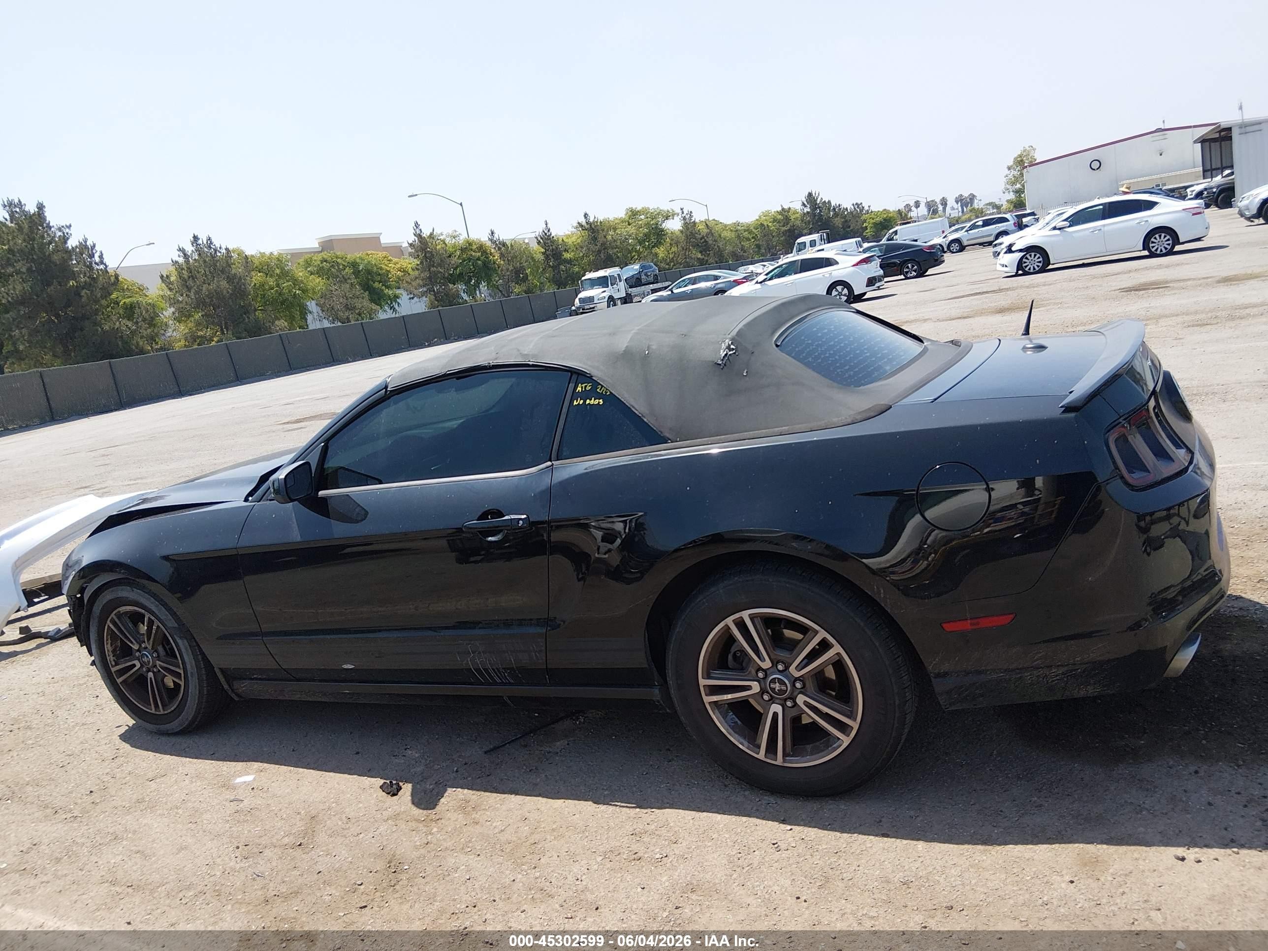 2013 Ford Mustang V6 Premium Черный vin: 1ZVBP8EM9D5236604