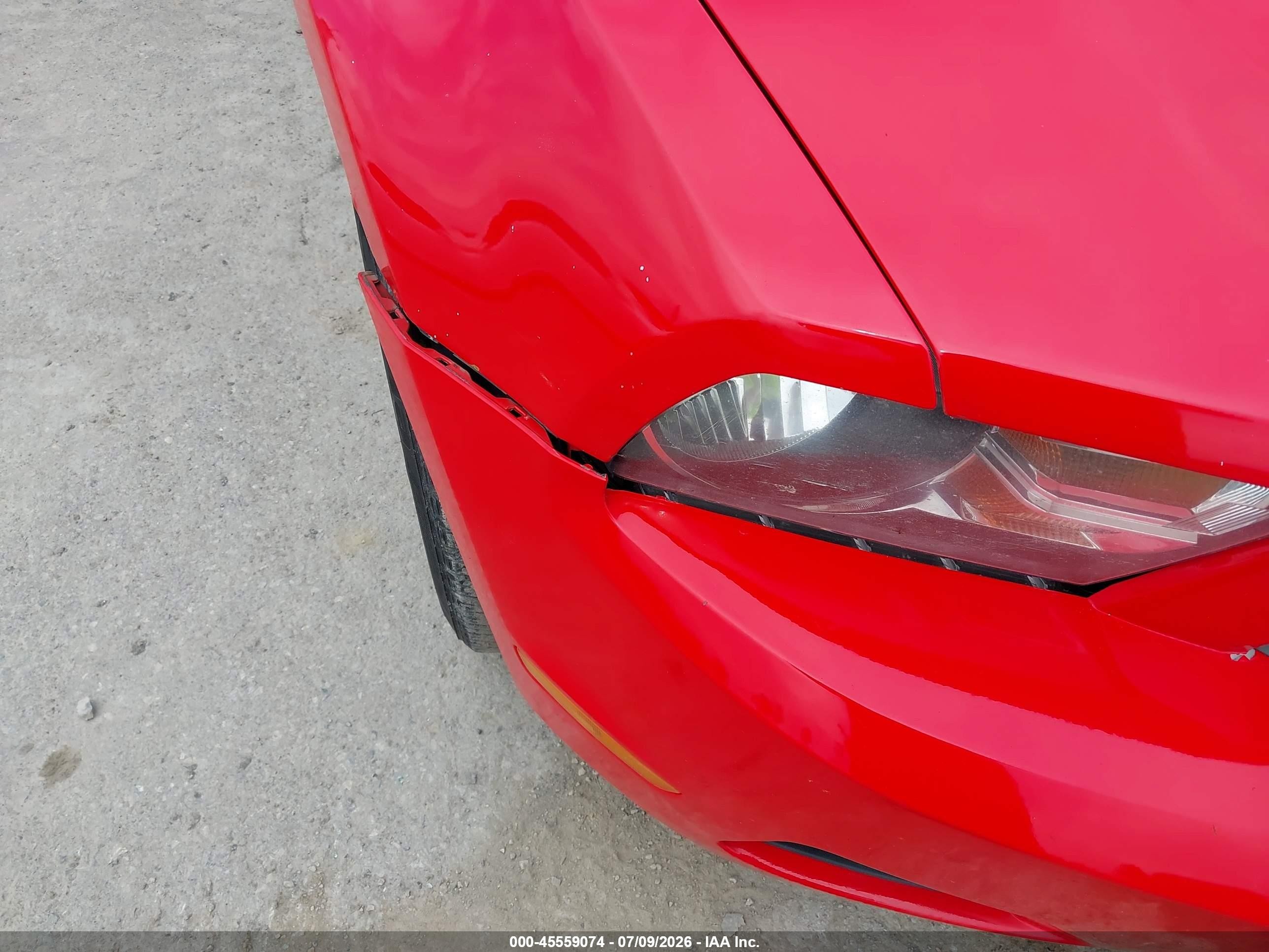 2012 Ford Mustang V6/v6 Premium Red vin: 1ZVBP8EMXC5203934