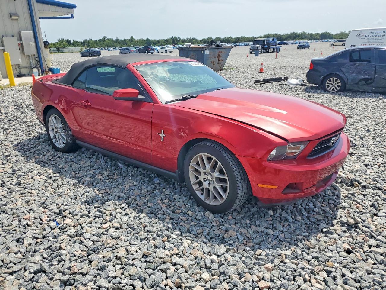 2012 Ford Mustang Red vin: 1ZVBP8EMXC5215775