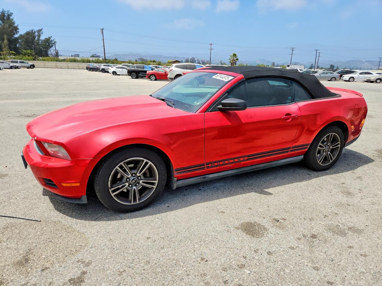 2010 Ford Mustang Red vin: 1ZVBP8EN0A5116680