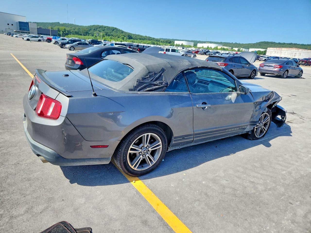 2010 Ford Mustang Серый vin: 1ZVBP8EN0A5121796