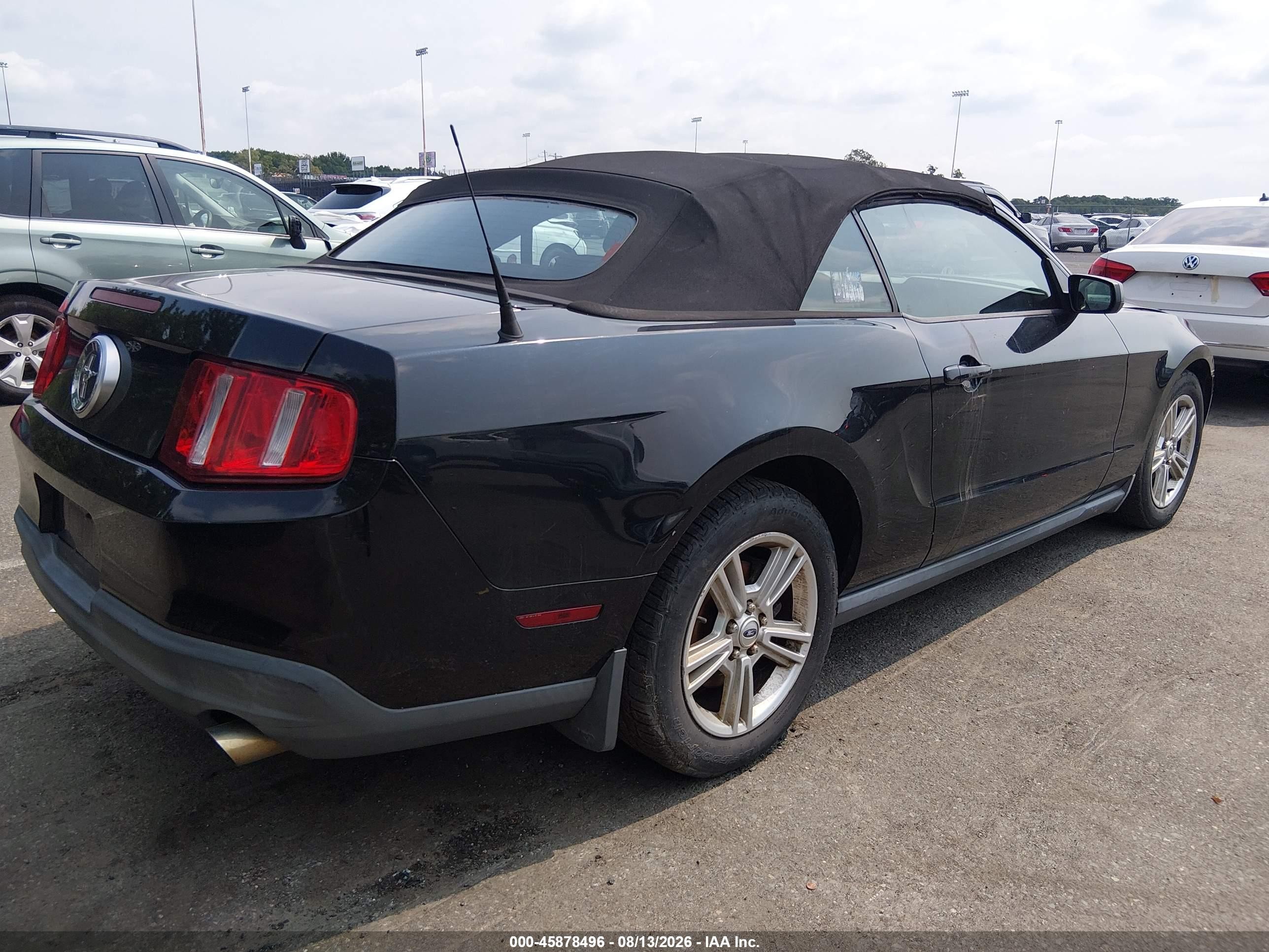 2010 Ford Mustang V6/v6 Premium Black vin: 1ZVBP8EN0A5128604