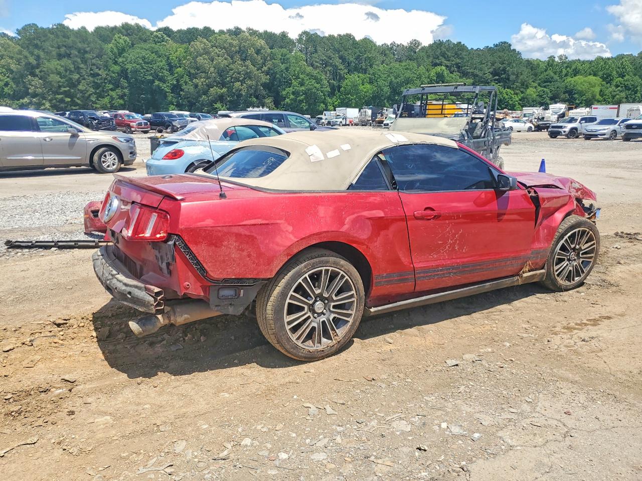 2010 Ford Mustang Красный vin: 1ZVBP8EN3A5116186