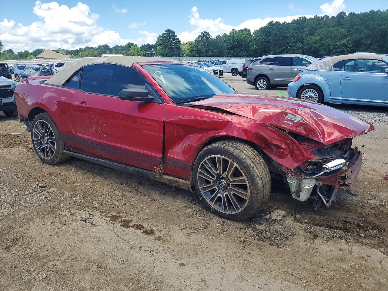 2010 Ford Mustang Красный vin: 1ZVBP8EN3A5116186