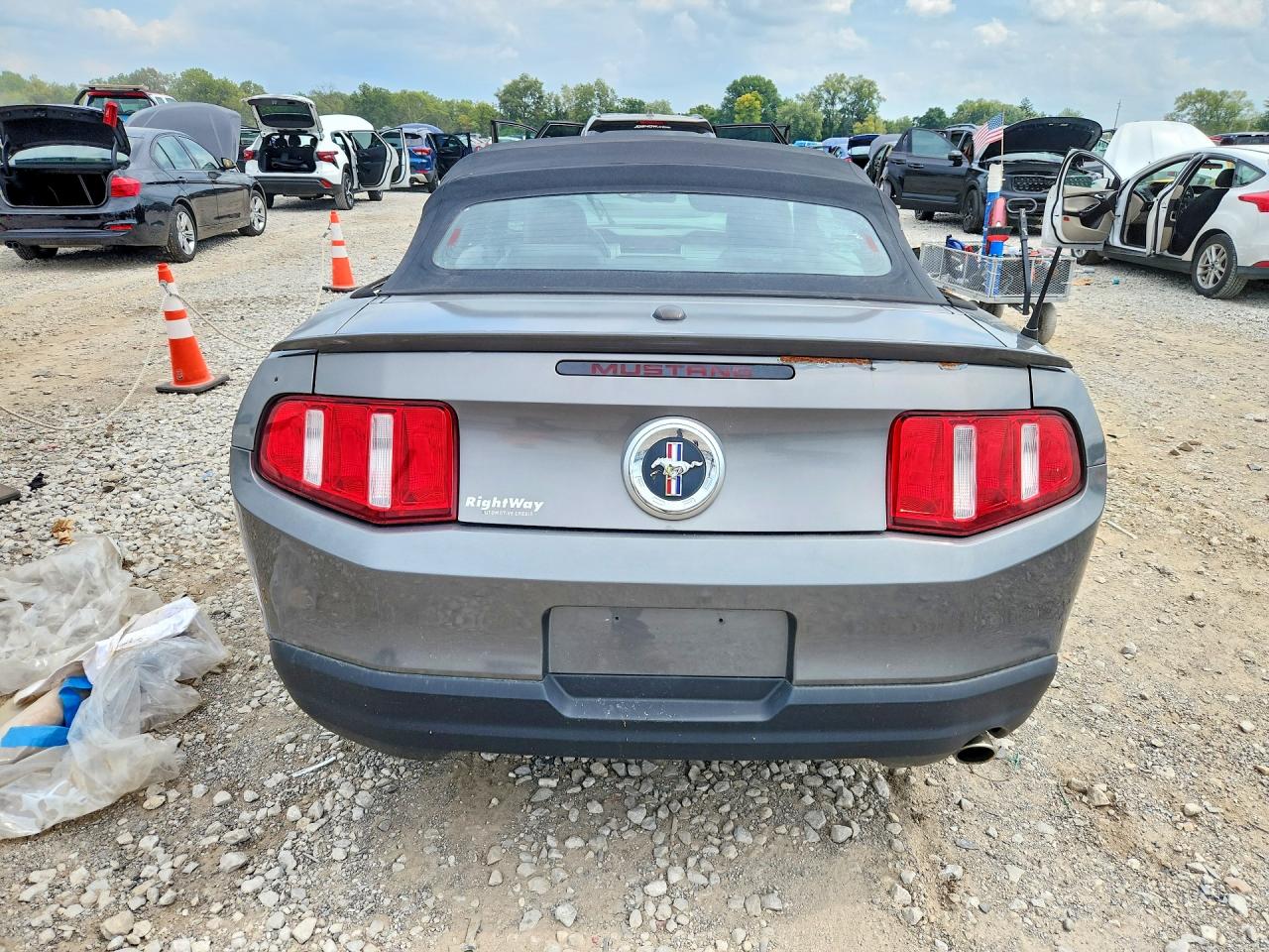 2010 Ford Mustang Серый vin: 1ZVBP8EN3A5165307