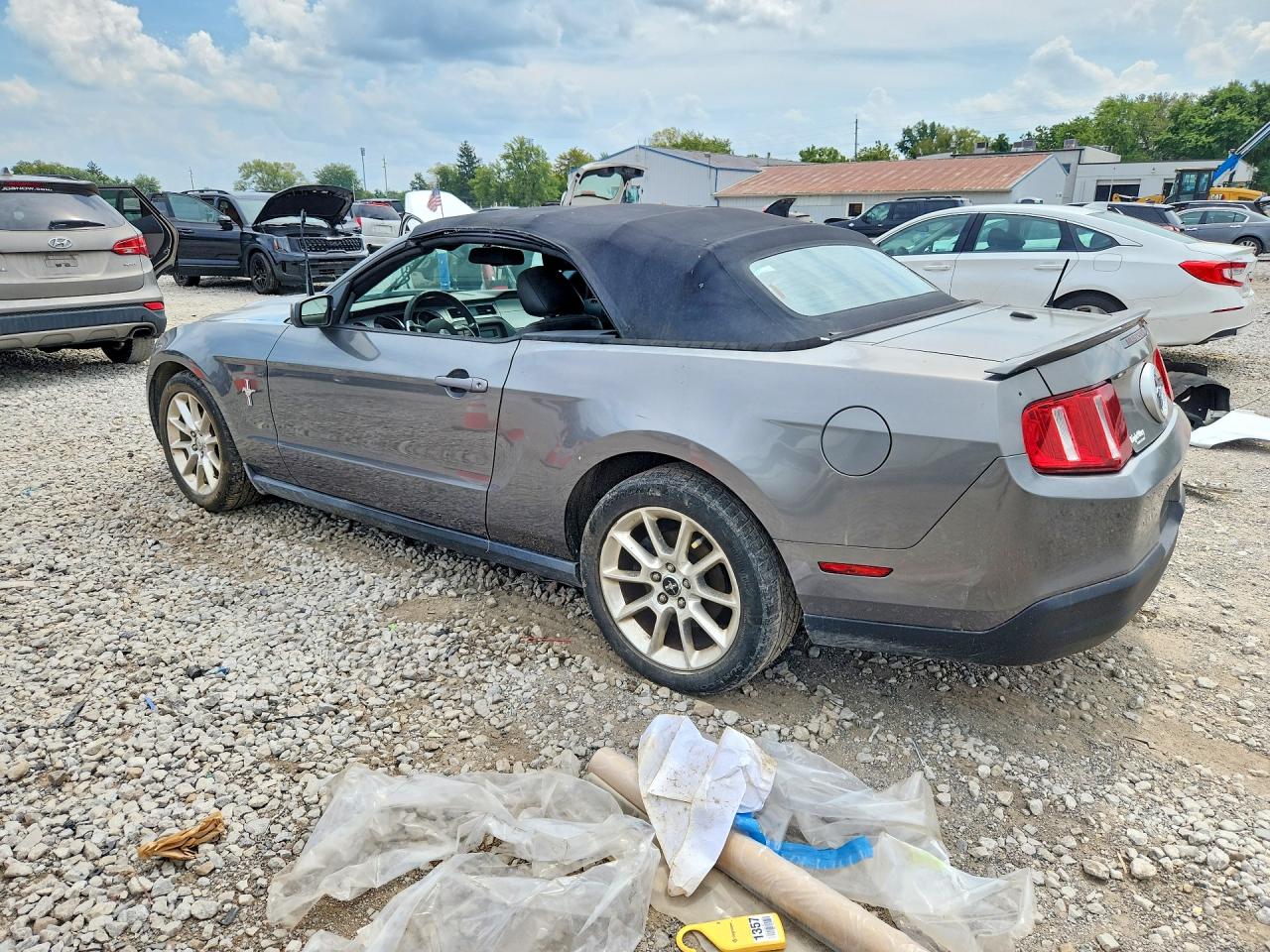 2010 Ford Mustang Серый vin: 1ZVBP8EN3A5165307