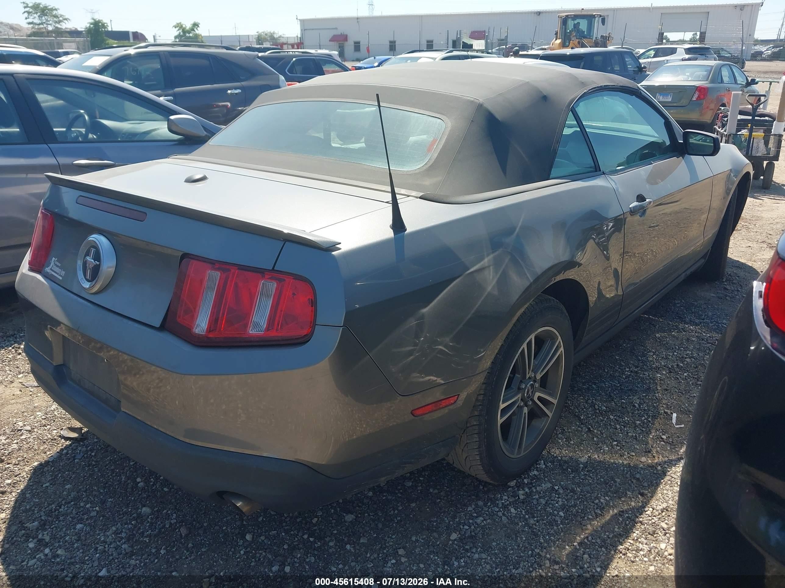 2010 Ford Mustang V6 Premium Gray vin: 1ZVBP8EN4A5107304