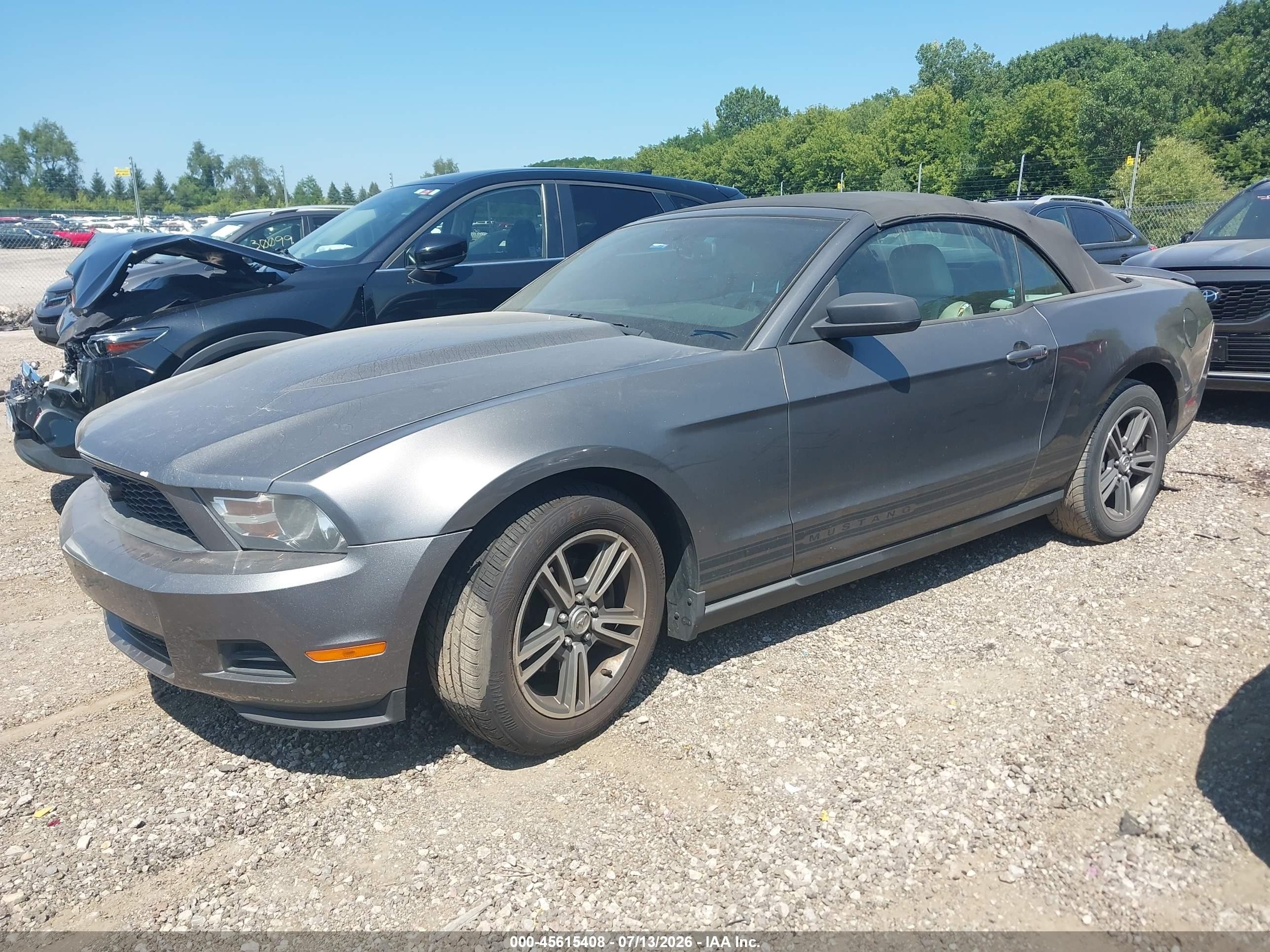 2010 Ford Mustang V6 Premium Gray vin: 1ZVBP8EN4A5107304