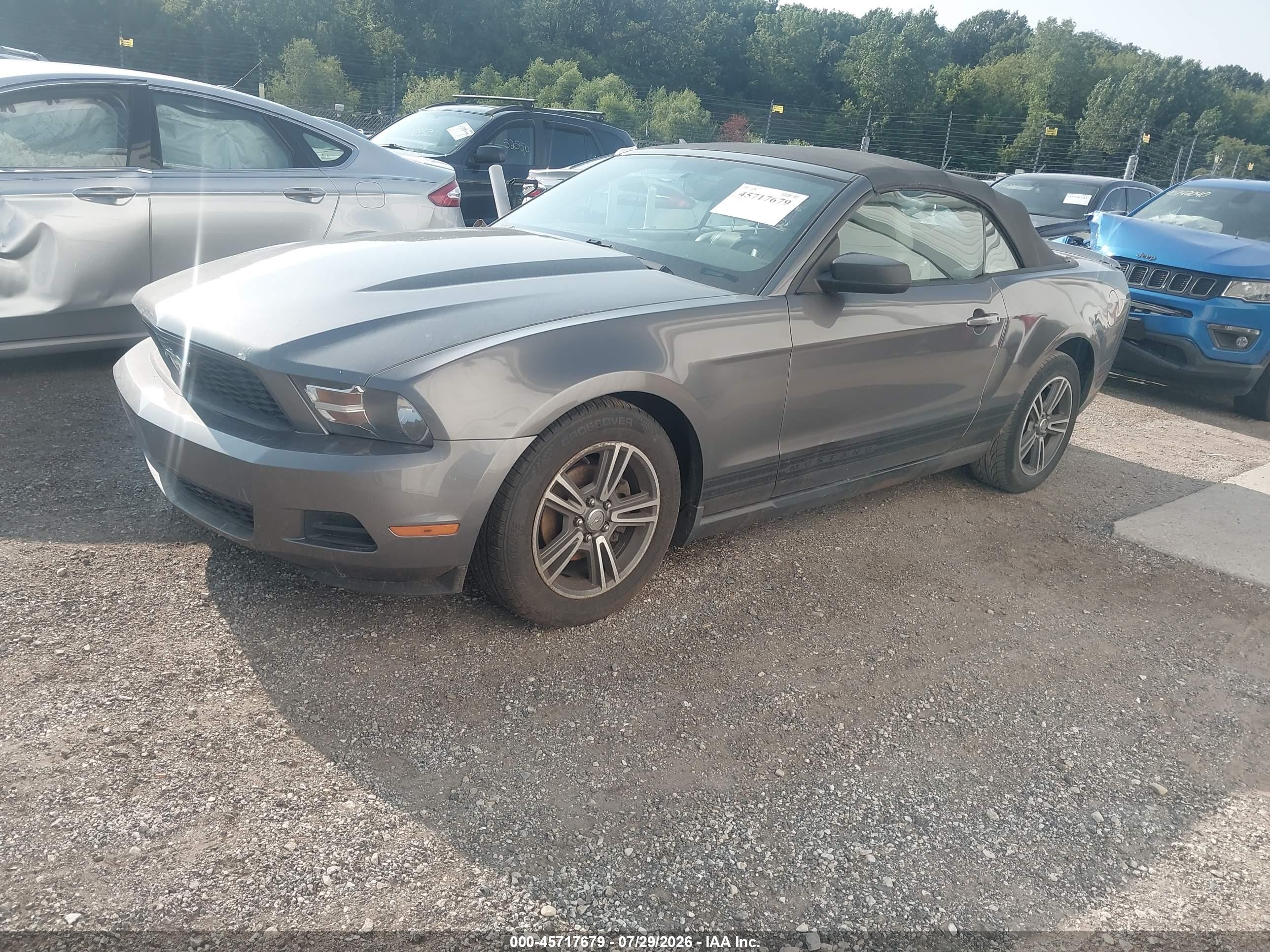 2010 Ford Mustang V6 Premium Gray vin: 1ZVBP8EN4A5107304