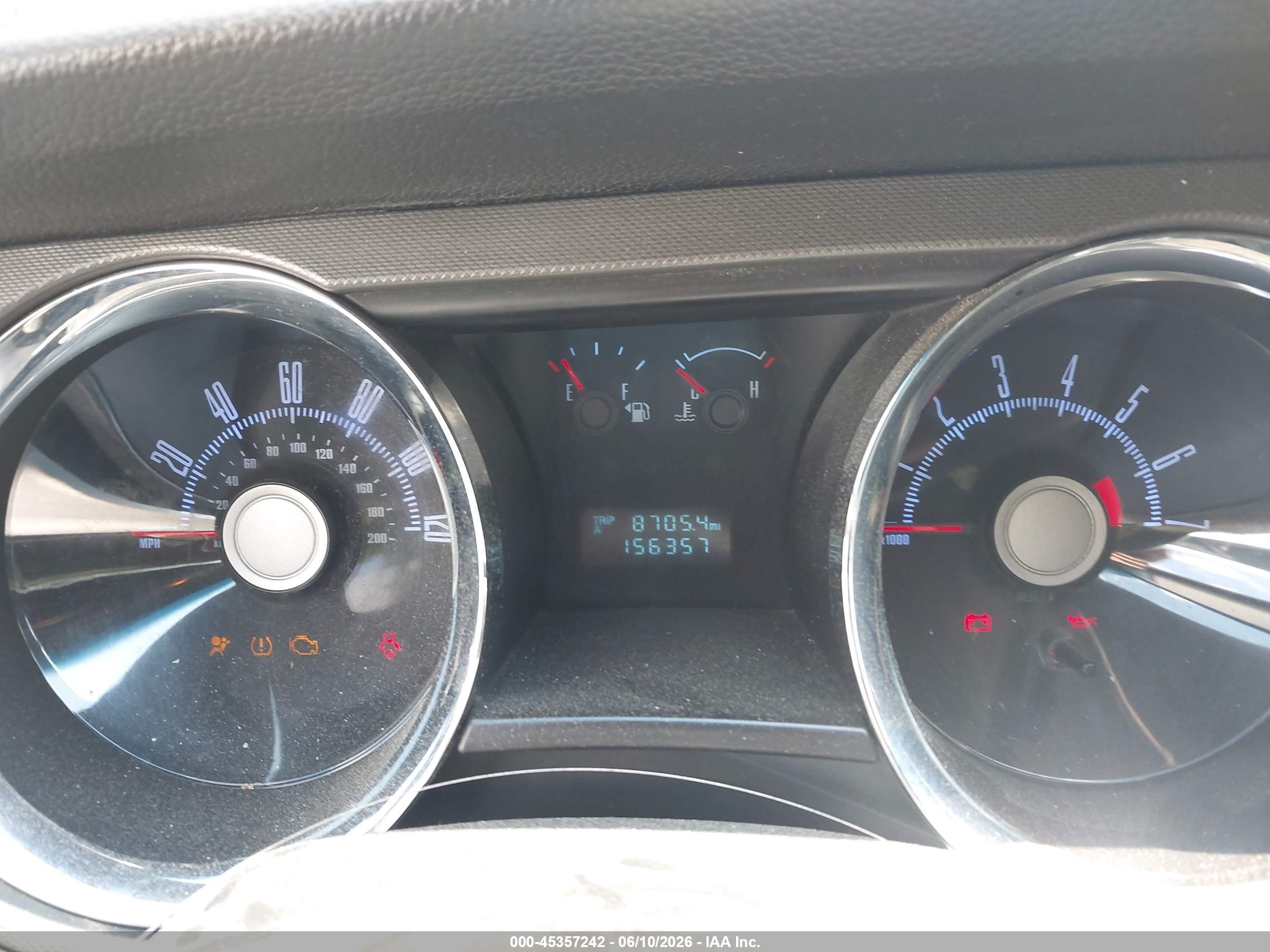 2010 Ford Mustang V6 Silver vin: 1ZVBP8EN4A5113474