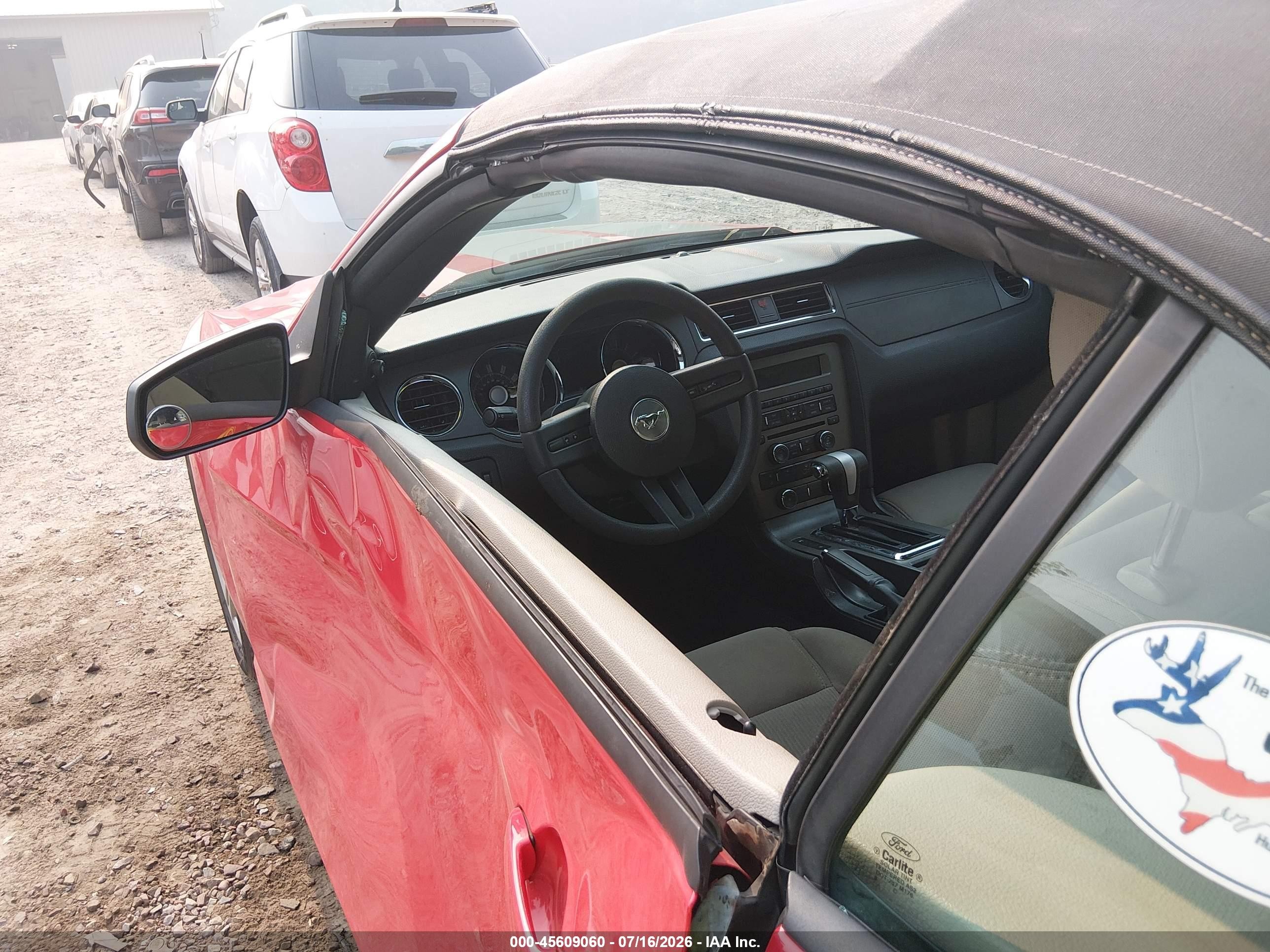 2010 Ford Mustang V6/v6 Premium Red vin: 1ZVBP8EN5A5122281
