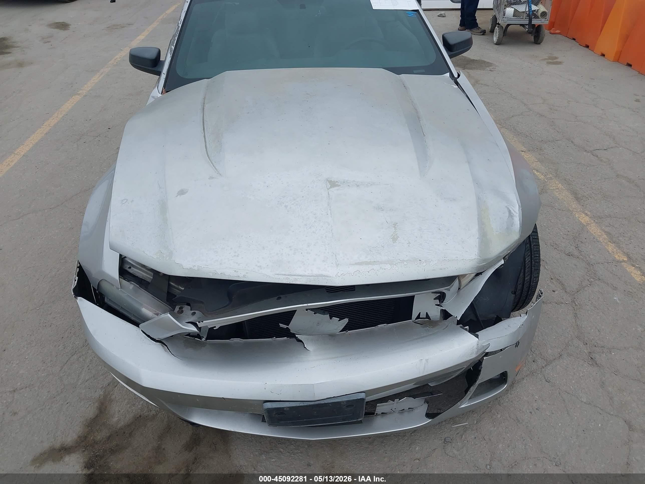 2010 Ford Mustang V6 Premium Silver vin: 1ZVBP8EN6A5124752