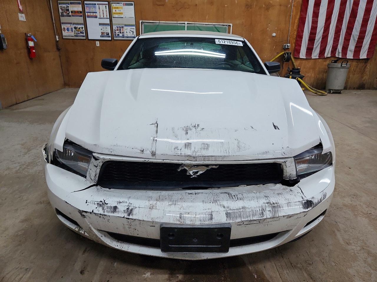2010 Ford Mustang White vin: 1ZVBP8EN7A5122041
