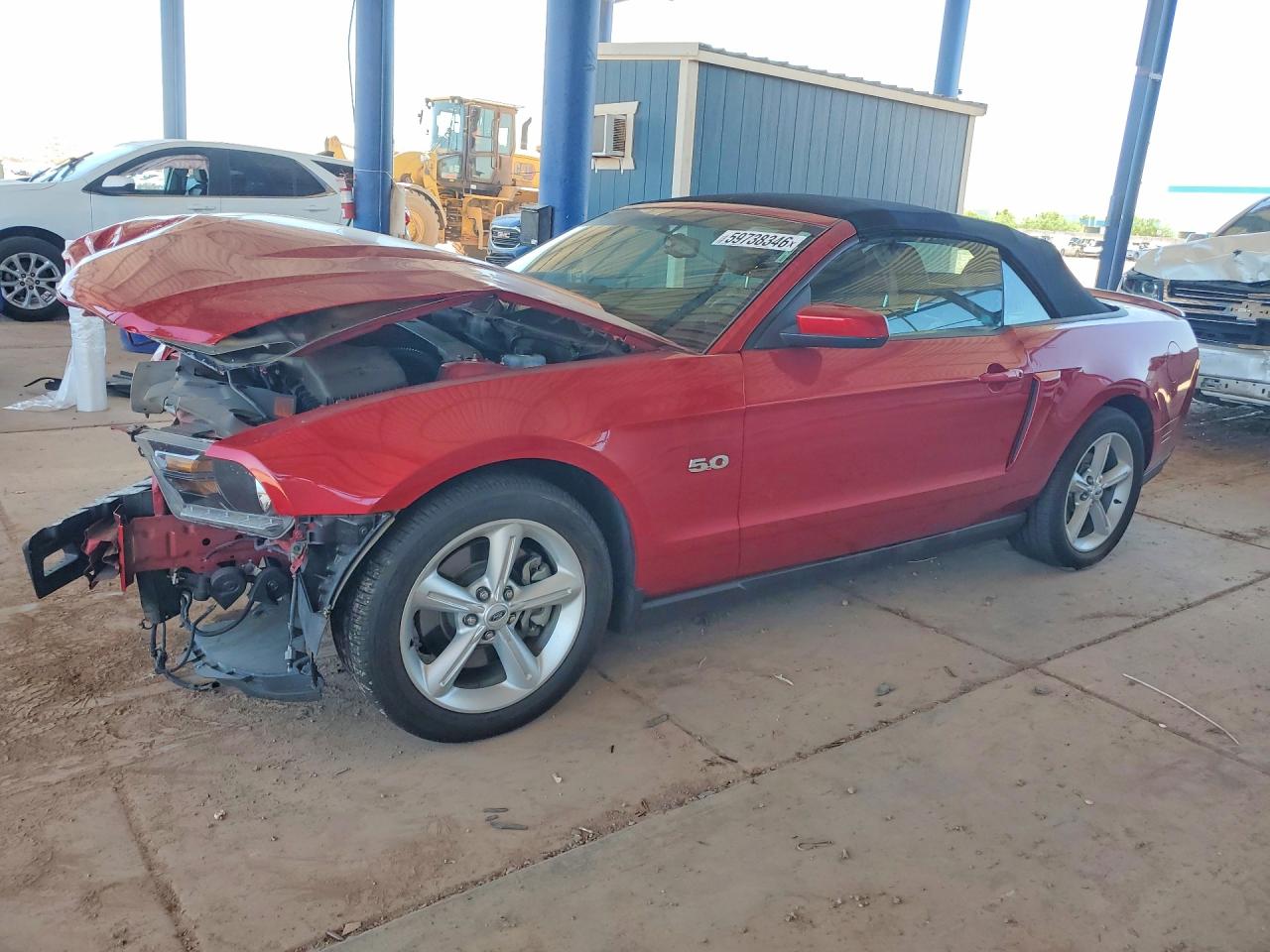 2011 Ford Mustang Gt Red vin: 1ZVBP8FF2B5115152