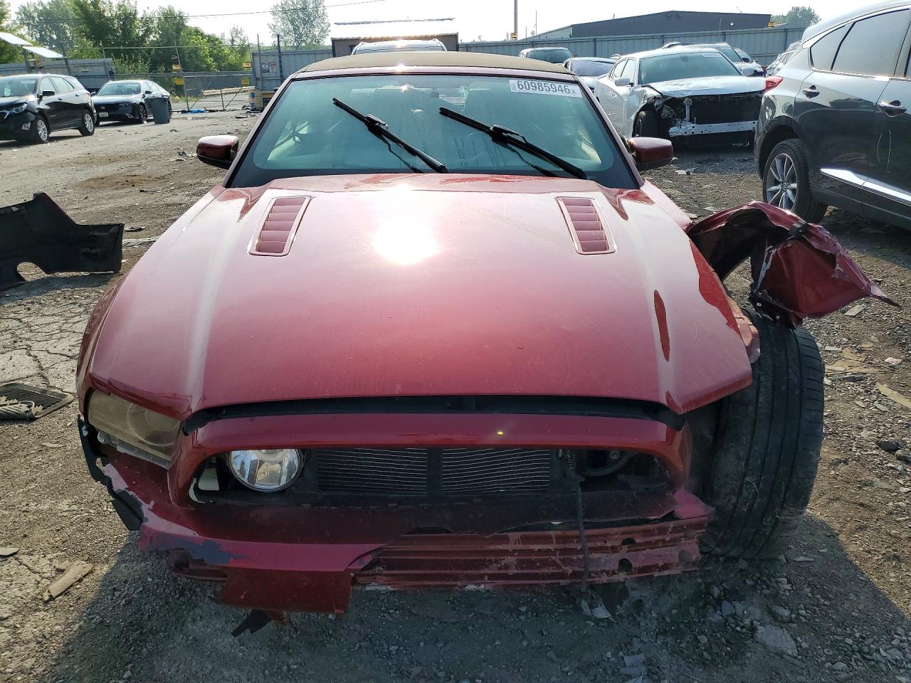 2014 Ford Mustang Gt Red vin: 1ZVBP8FF2E5333239