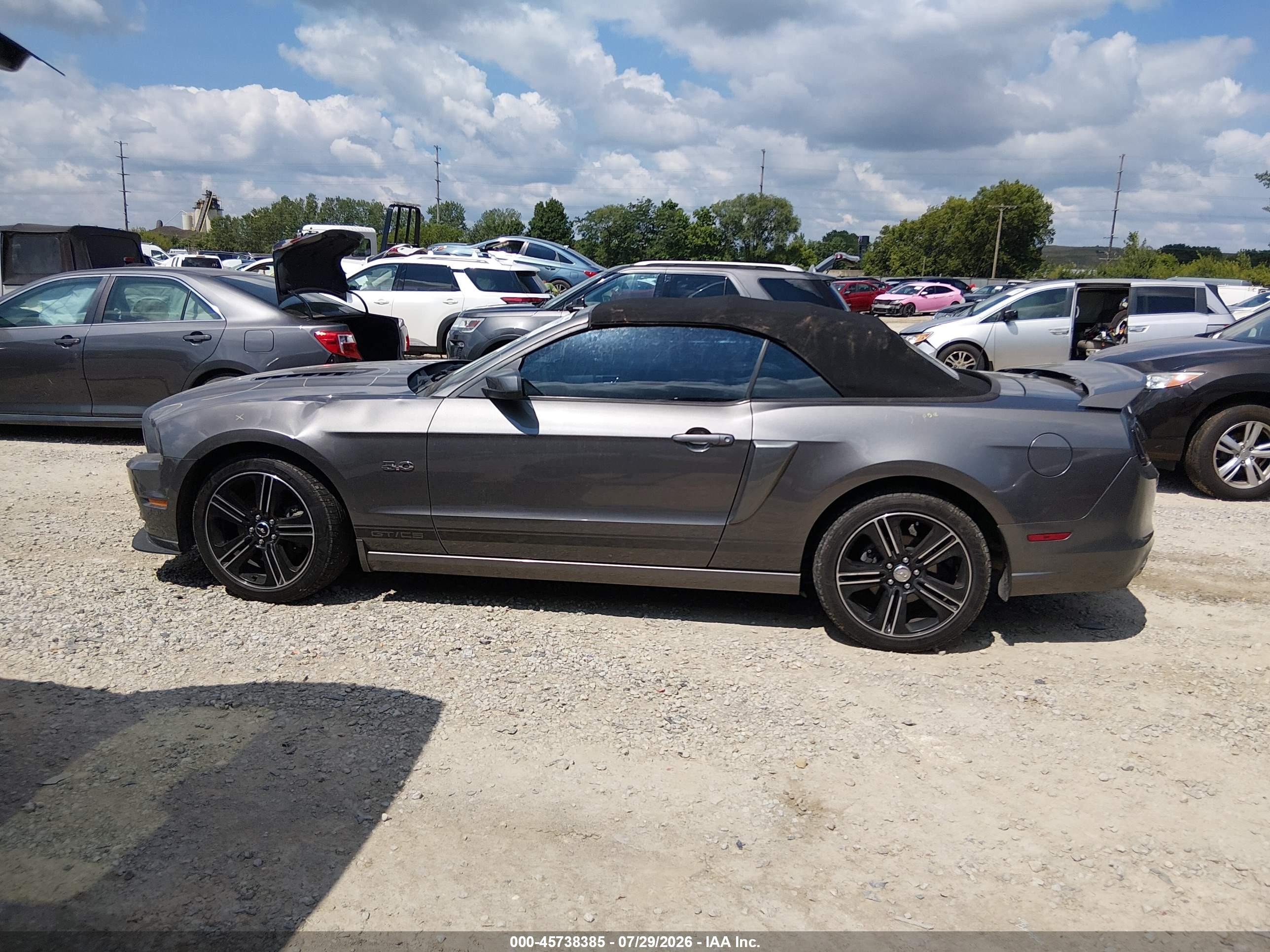 2013 Ford Mustang Gt Premium Gray vin: 1ZVBP8FF3D5276869