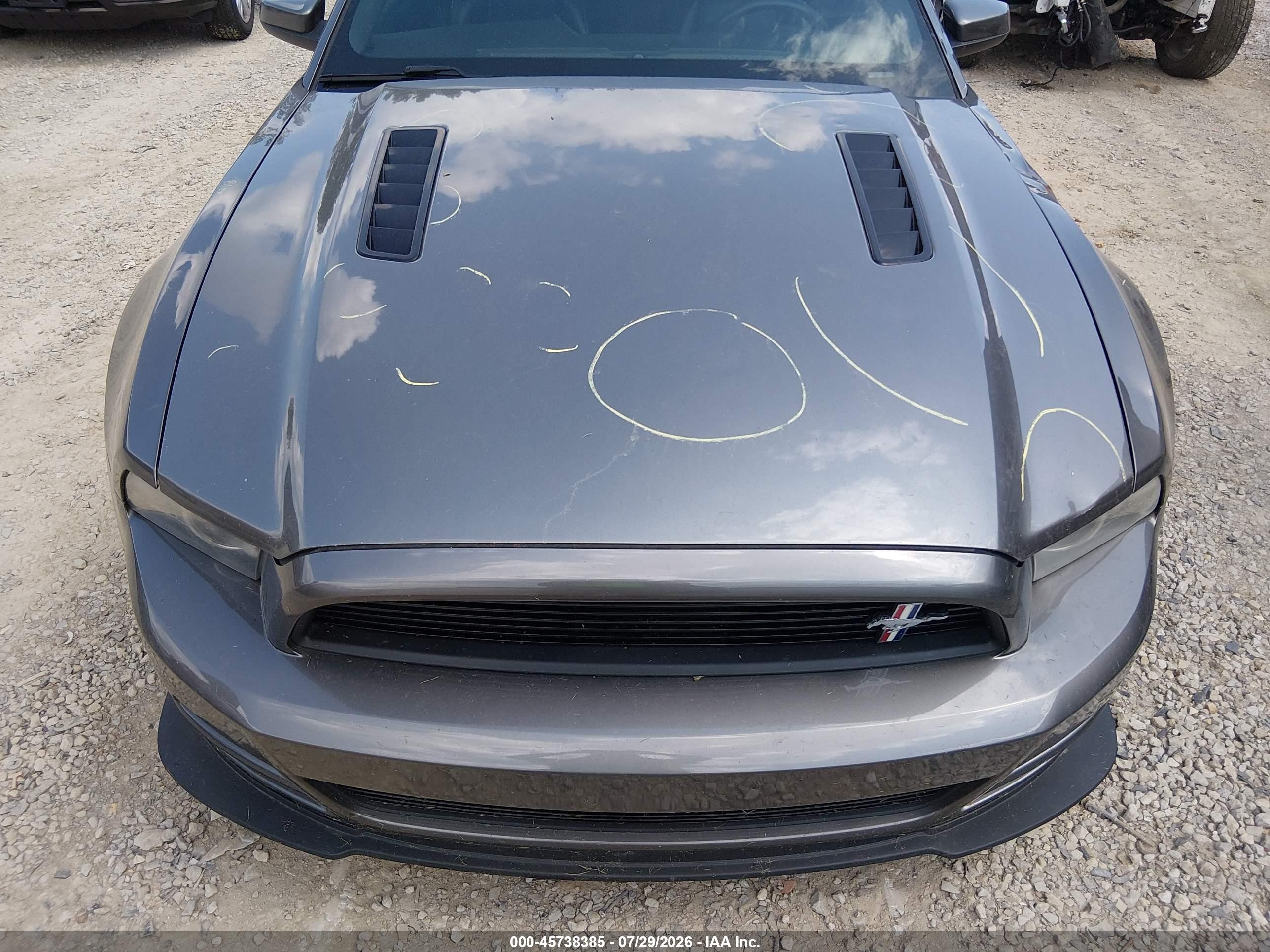 2013 Ford Mustang Gt Premium Gray vin: 1ZVBP8FF3D5276869