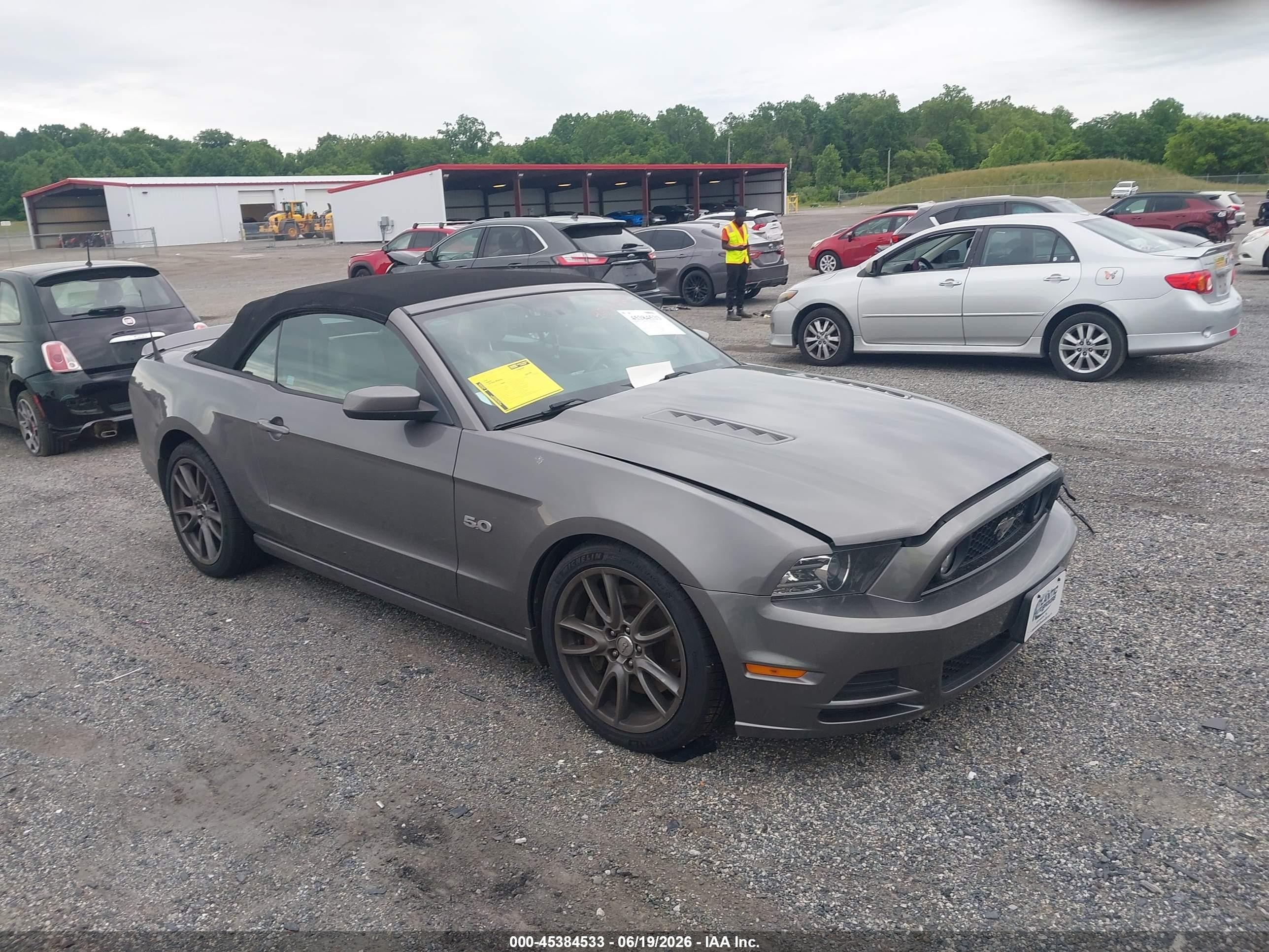 2014 Ford Mustang Gt Premium Gray vin: 1ZVBP8FF3E5295794