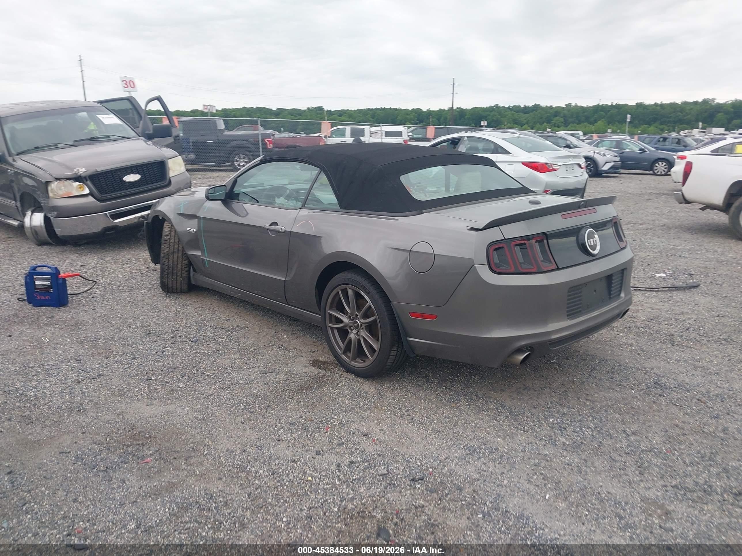 2014 Ford Mustang Gt Premium Gray vin: 1ZVBP8FF3E5295794
