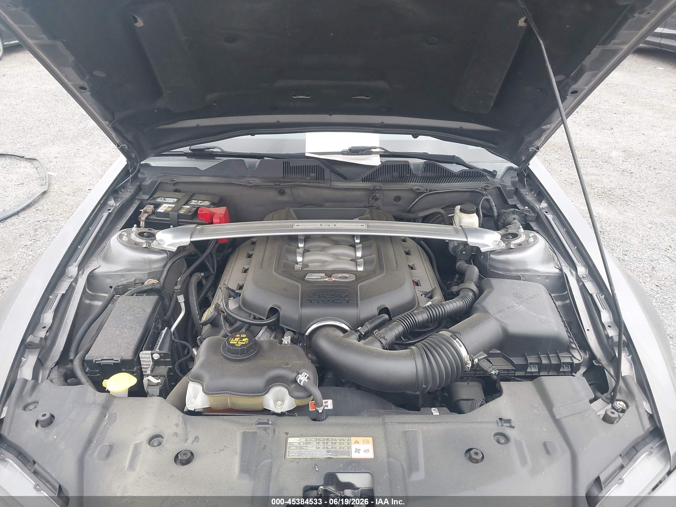 2014 Ford Mustang Gt Premium Gray vin: 1ZVBP8FF3E5295794