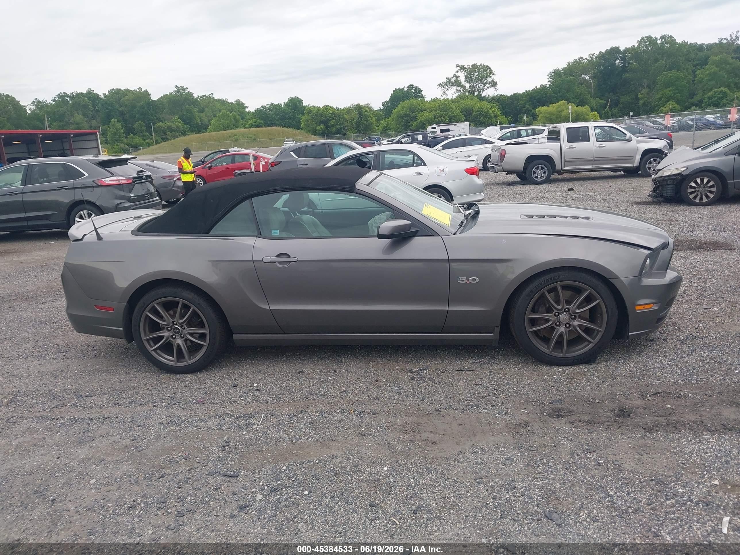 2014 Ford Mustang Gt Premium Gray vin: 1ZVBP8FF3E5295794
