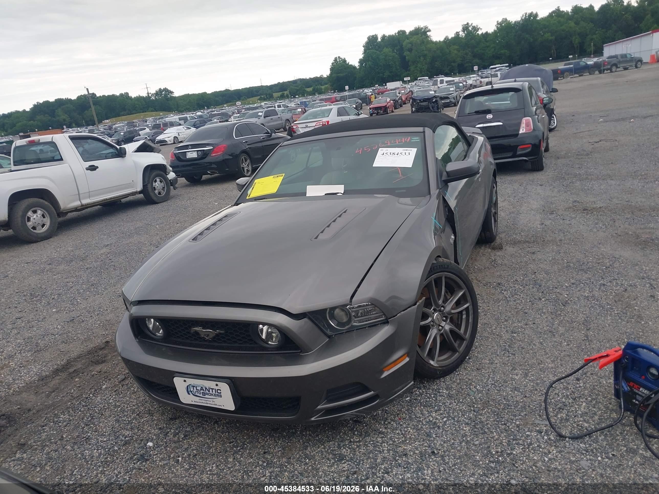 2014 Ford Mustang Gt Premium Gray vin: 1ZVBP8FF3E5295794