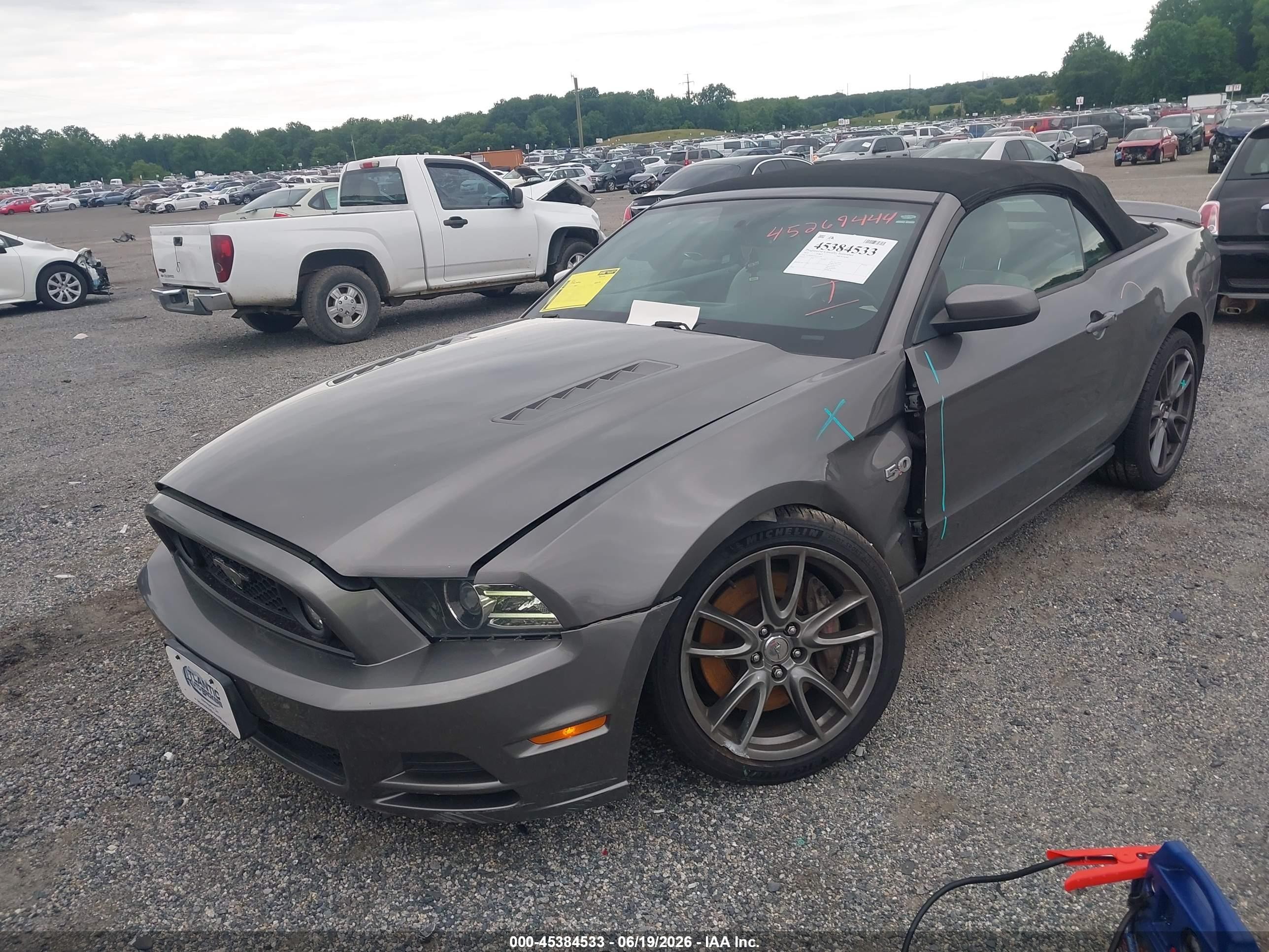 2014 Ford Mustang Gt Premium Gray vin: 1ZVBP8FF3E5295794