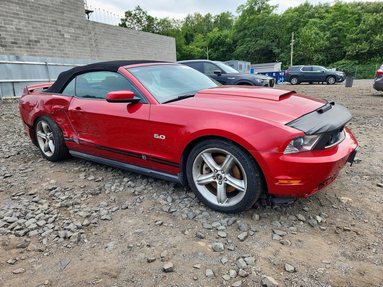2012 Ford Mustang Gt Burgundy vin: 1ZVBP8FF4C5257679