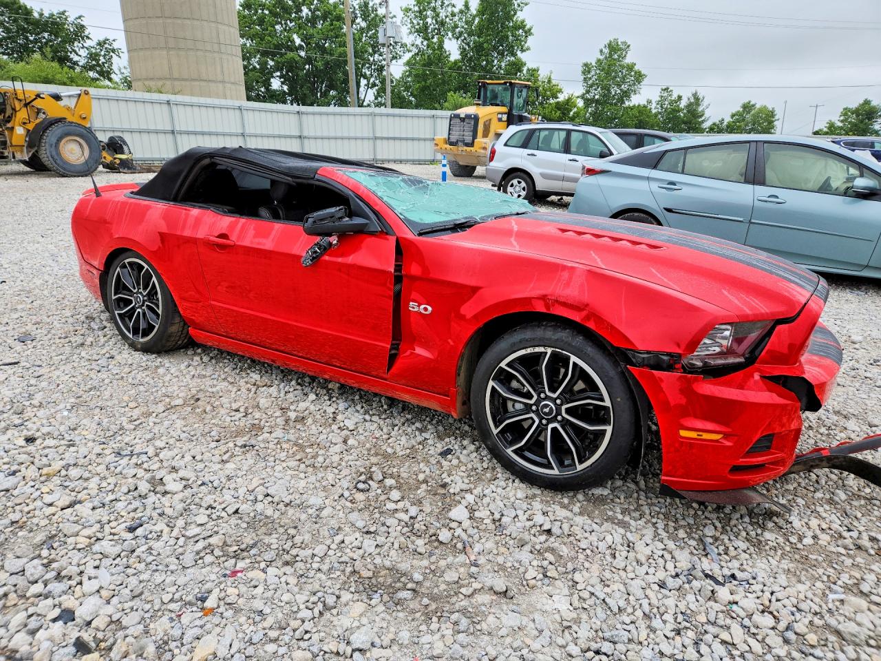 2014 Ford Mustang Gt Красный vin: 1ZVBP8FF5E5291066