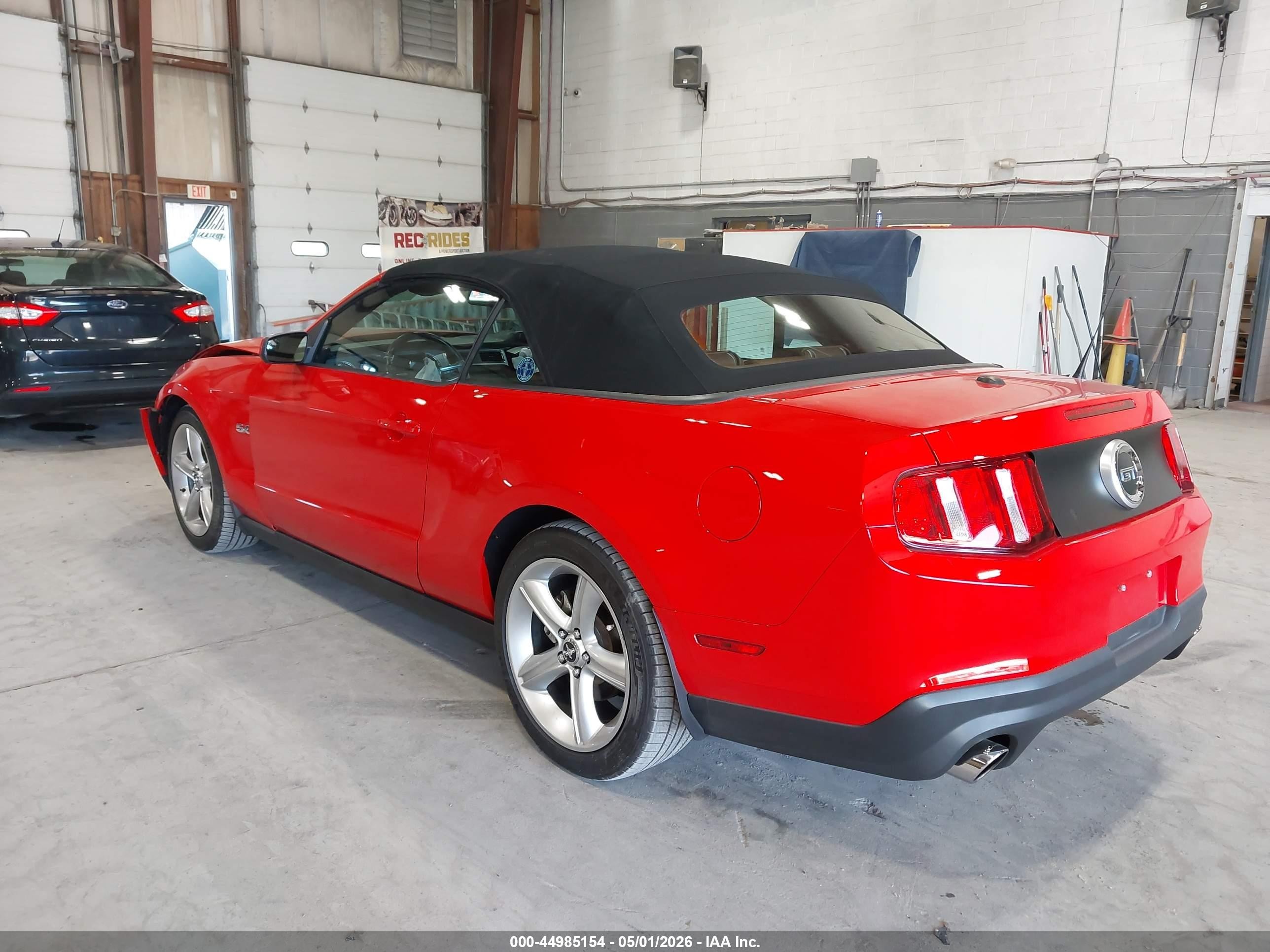 2012 Ford Mustang Gt Premium Red vin: 1ZVBP8FF7C5229276