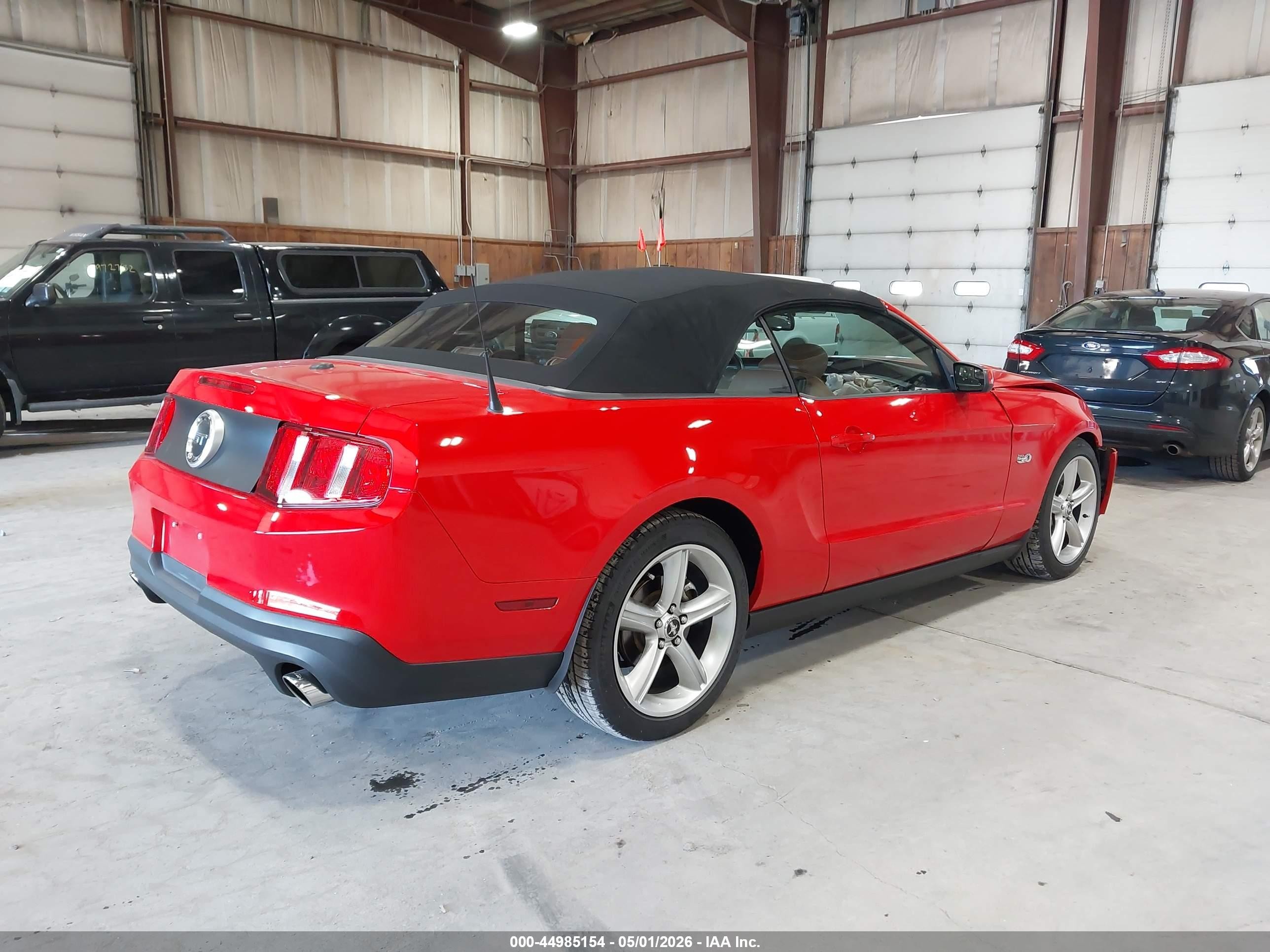 2012 Ford Mustang Gt Premium Red vin: 1ZVBP8FF7C5229276