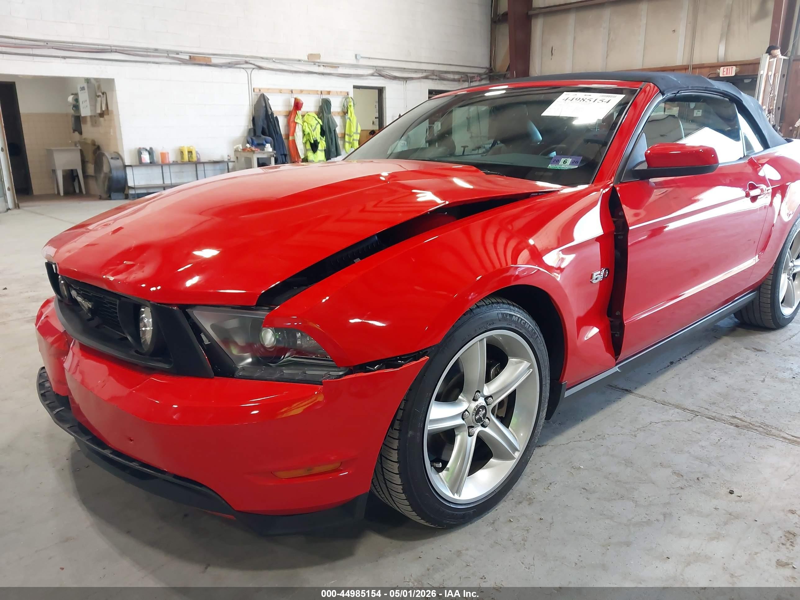 2012 Ford Mustang Gt Premium Red vin: 1ZVBP8FF7C5229276
