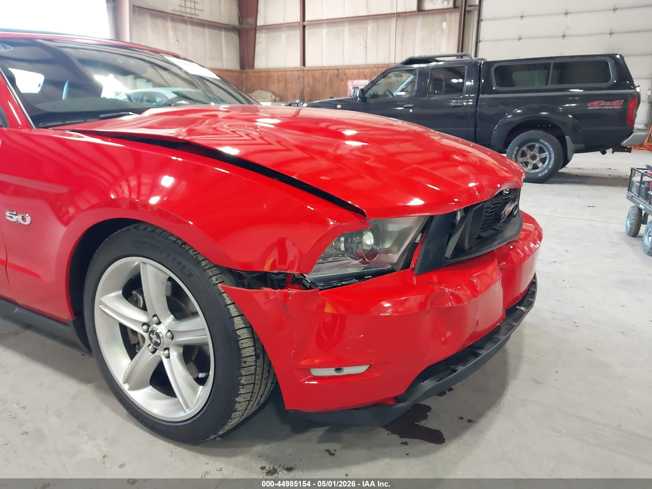 2012 Ford Mustang Gt Premium Red vin: 1ZVBP8FF7C5229276