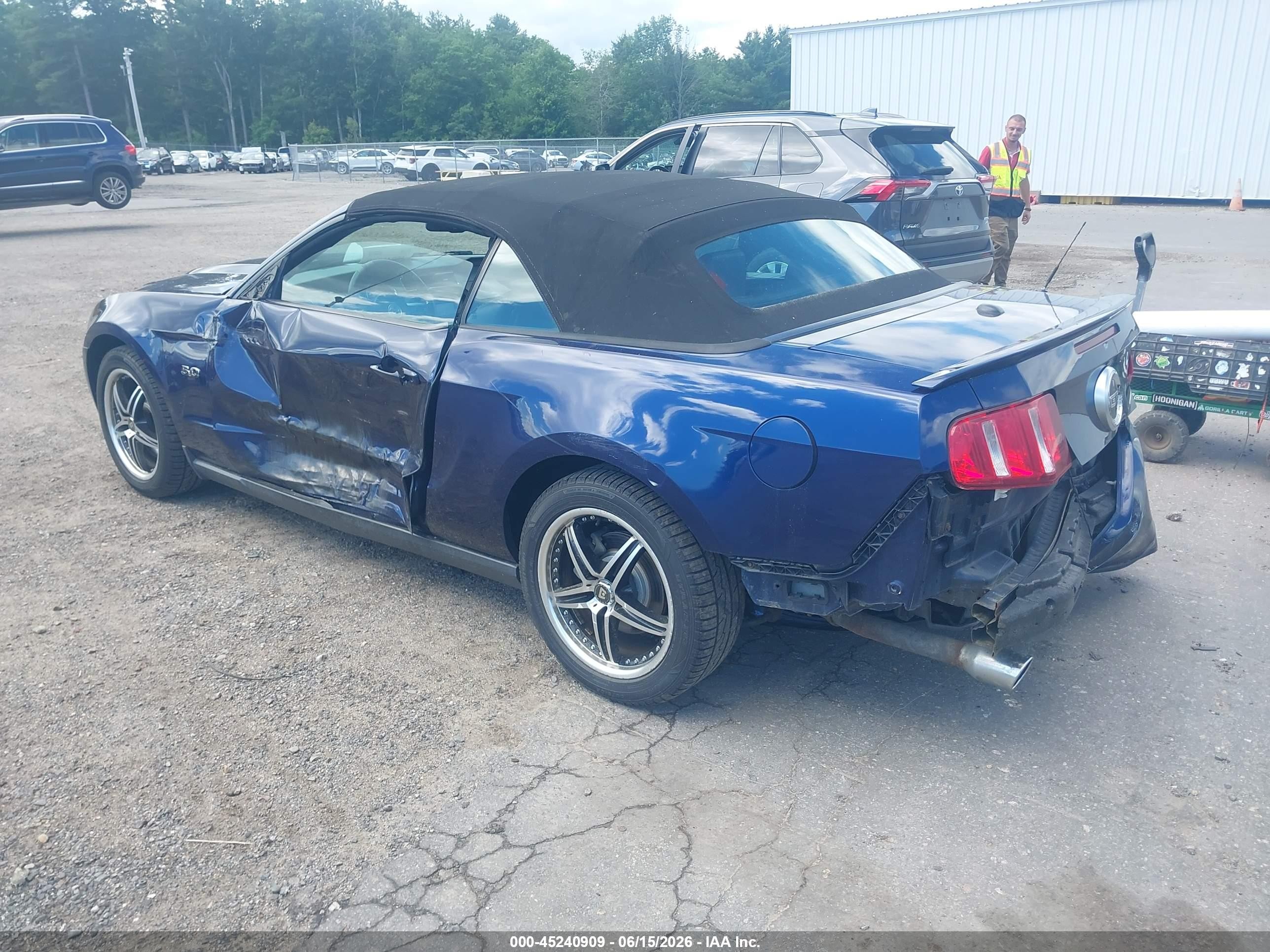 2011 Ford Mustang Gt Premium Blue vin: 1ZVBP8FF8B5113924
