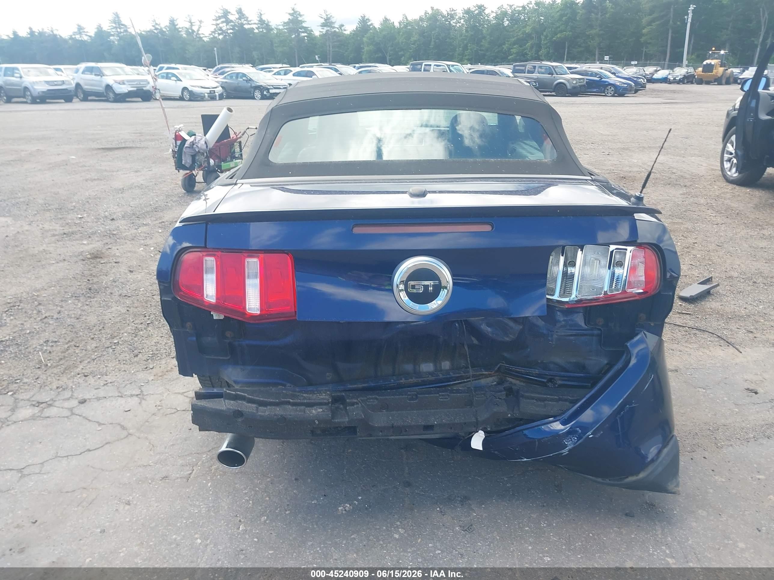 2011 Ford Mustang Gt Premium Blue vin: 1ZVBP8FF8B5113924