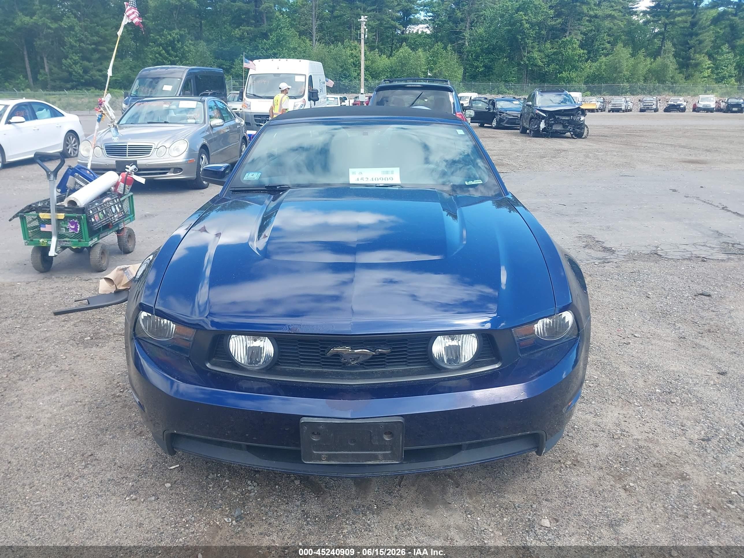 2011 Ford Mustang Gt Premium Blue vin: 1ZVBP8FF8B5113924