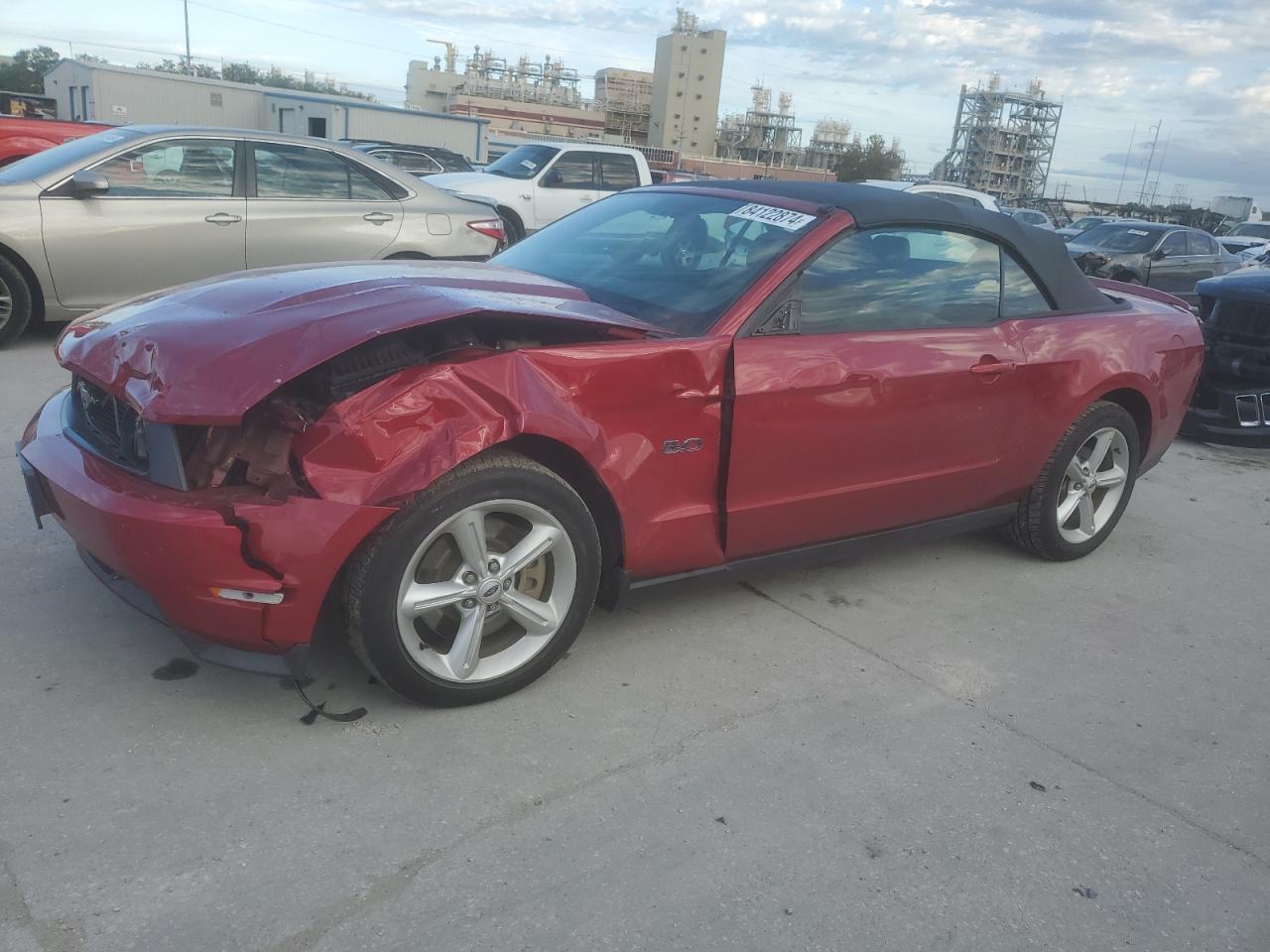 2012 Ford Mustang Gt Red vin: 1ZVBP8FF9C5260593