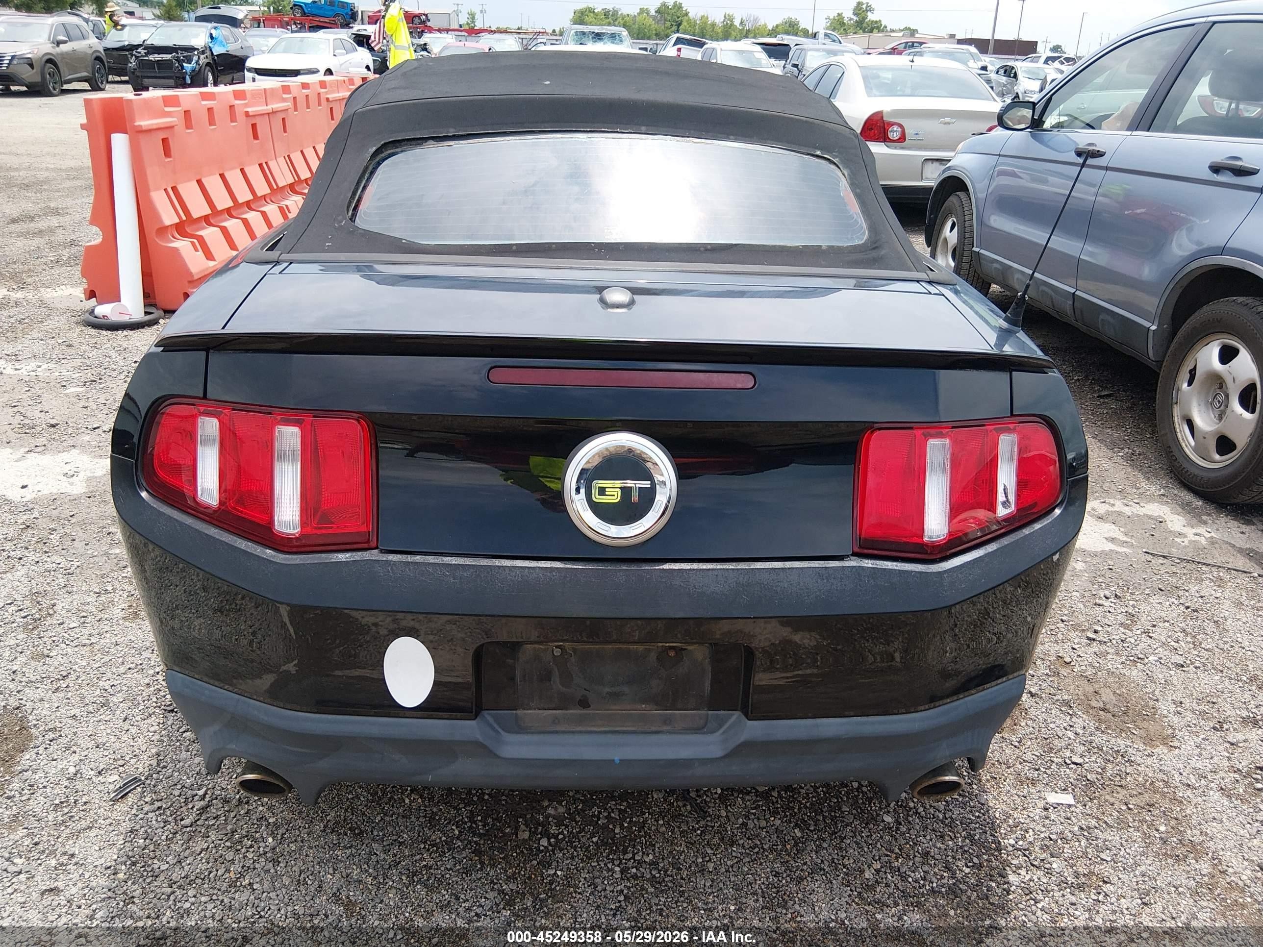 2011 Ford Mustang Gt Premium Black vin: 1ZVBP8FFXB5108644