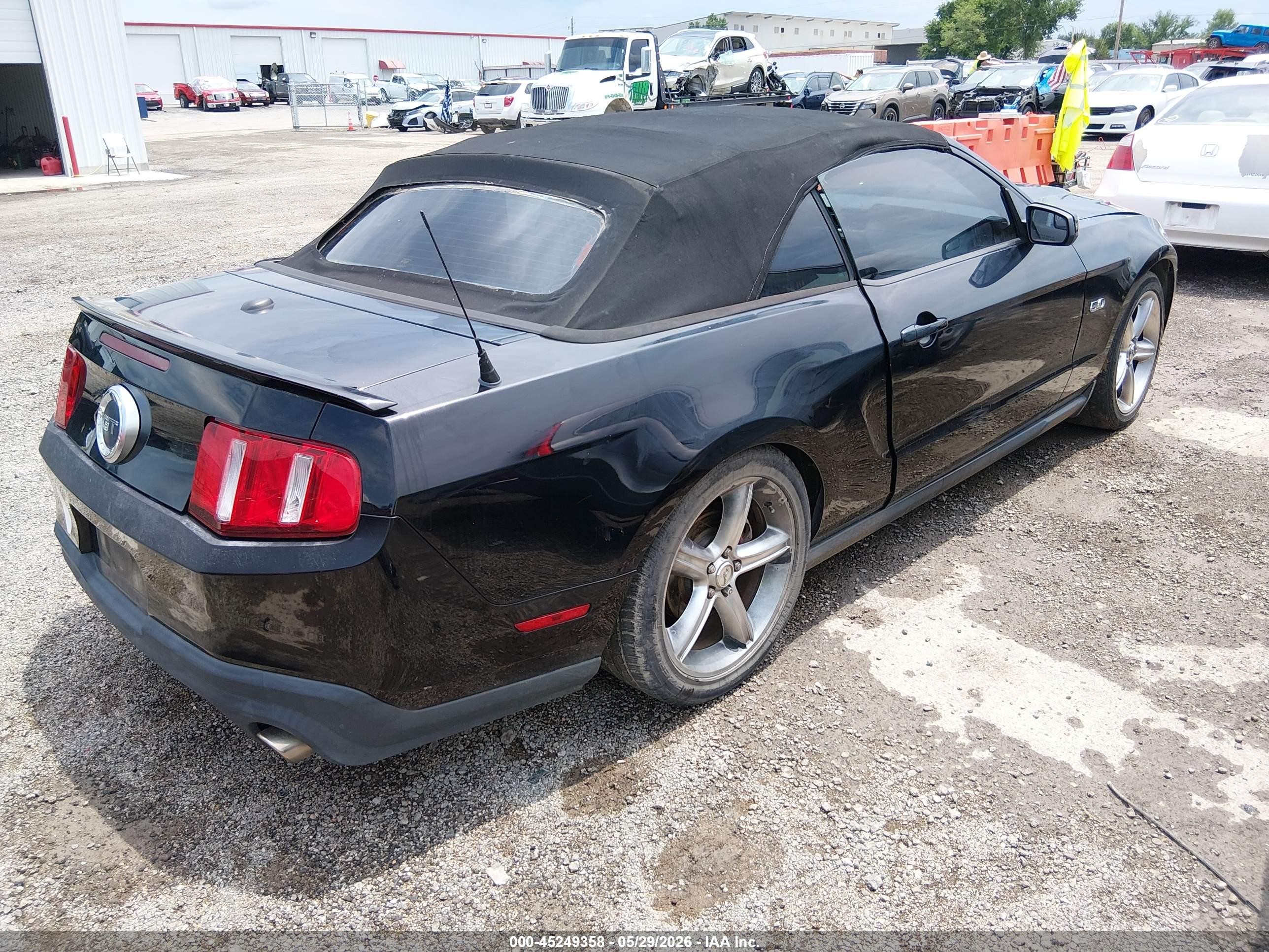 2011 Ford Mustang Gt Premium Black vin: 1ZVBP8FFXB5108644