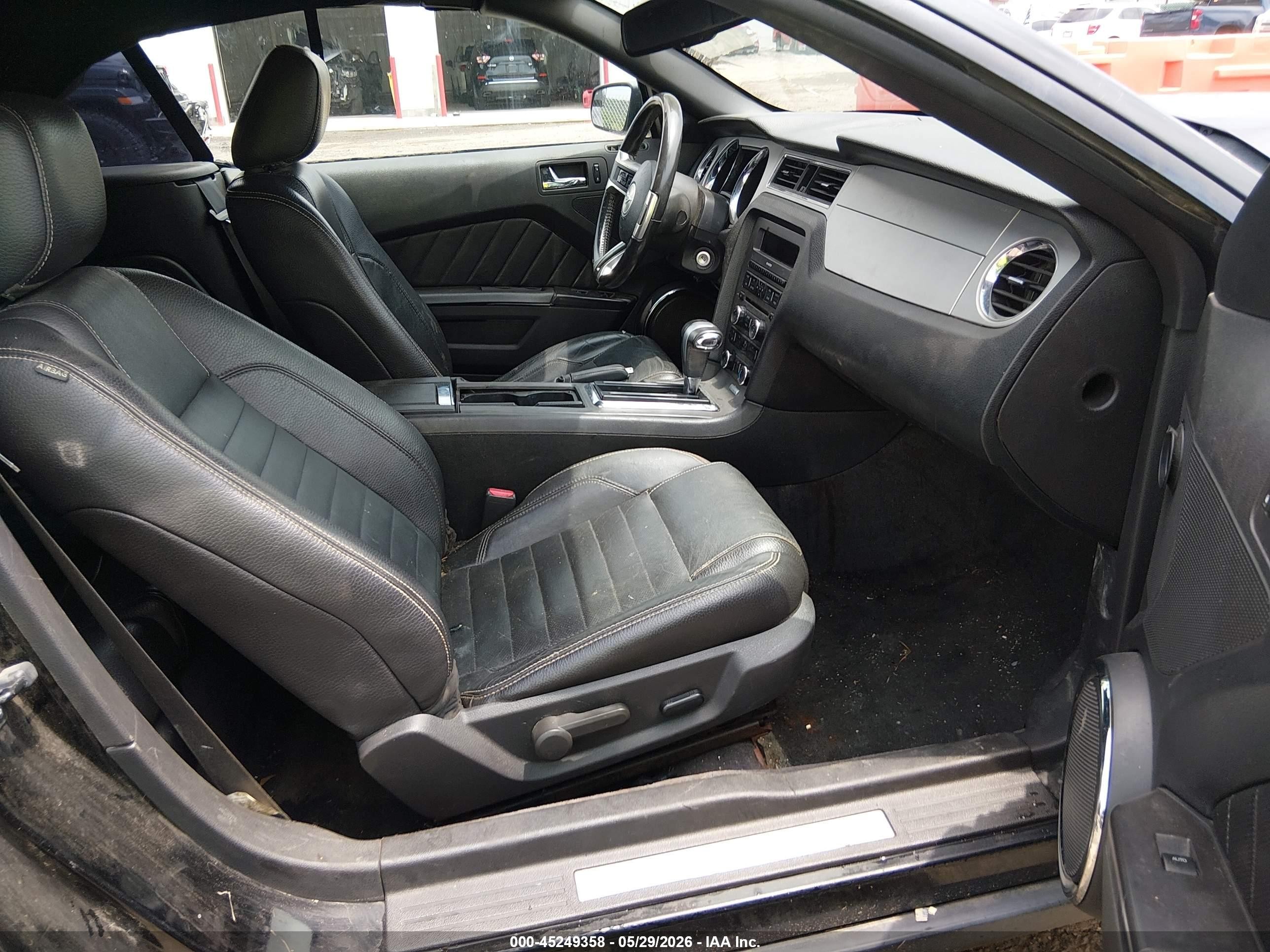 2011 Ford Mustang Gt Premium Black vin: 1ZVBP8FFXB5108644