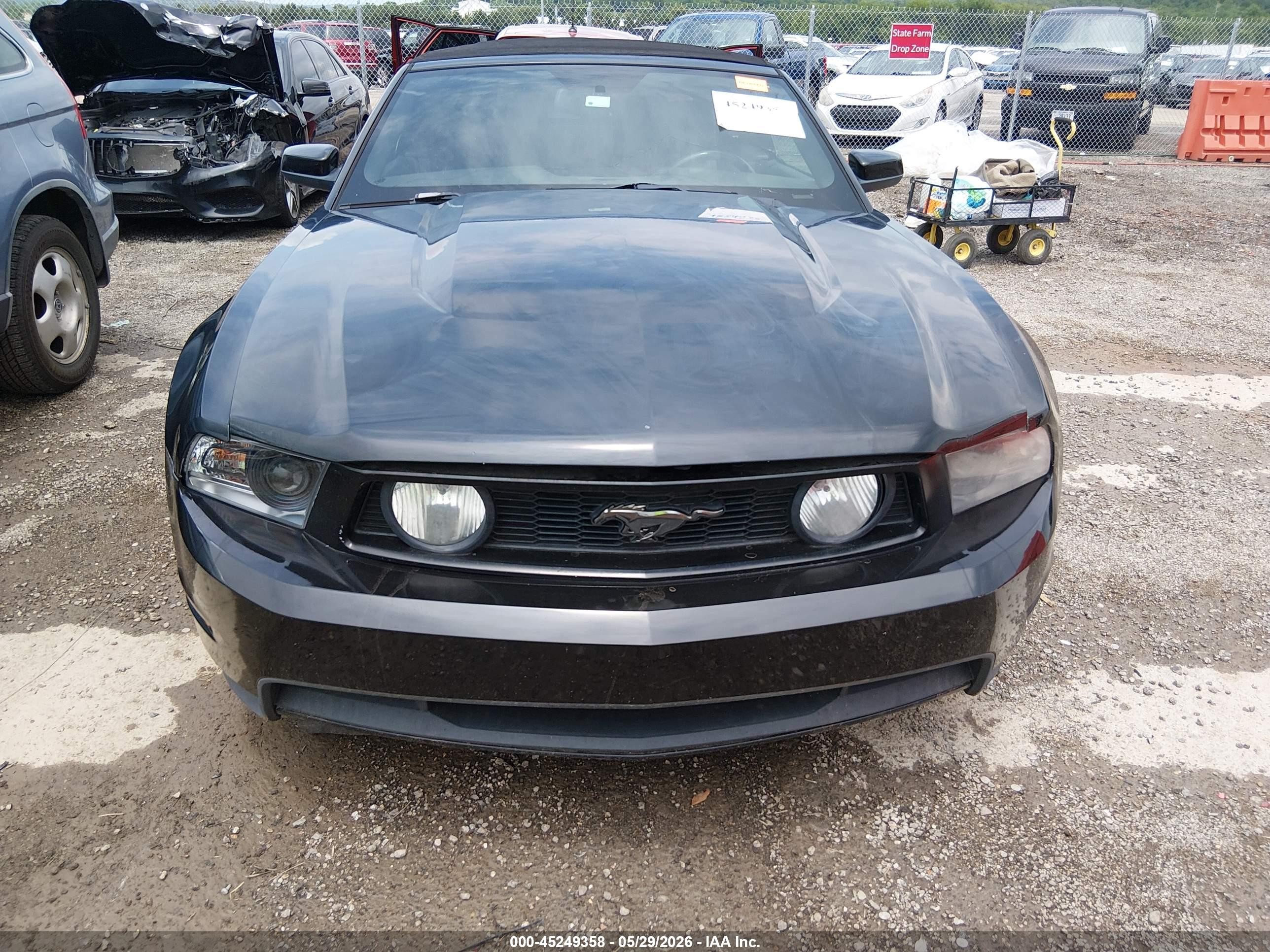 2011 Ford Mustang Gt Premium Black vin: 1ZVBP8FFXB5108644