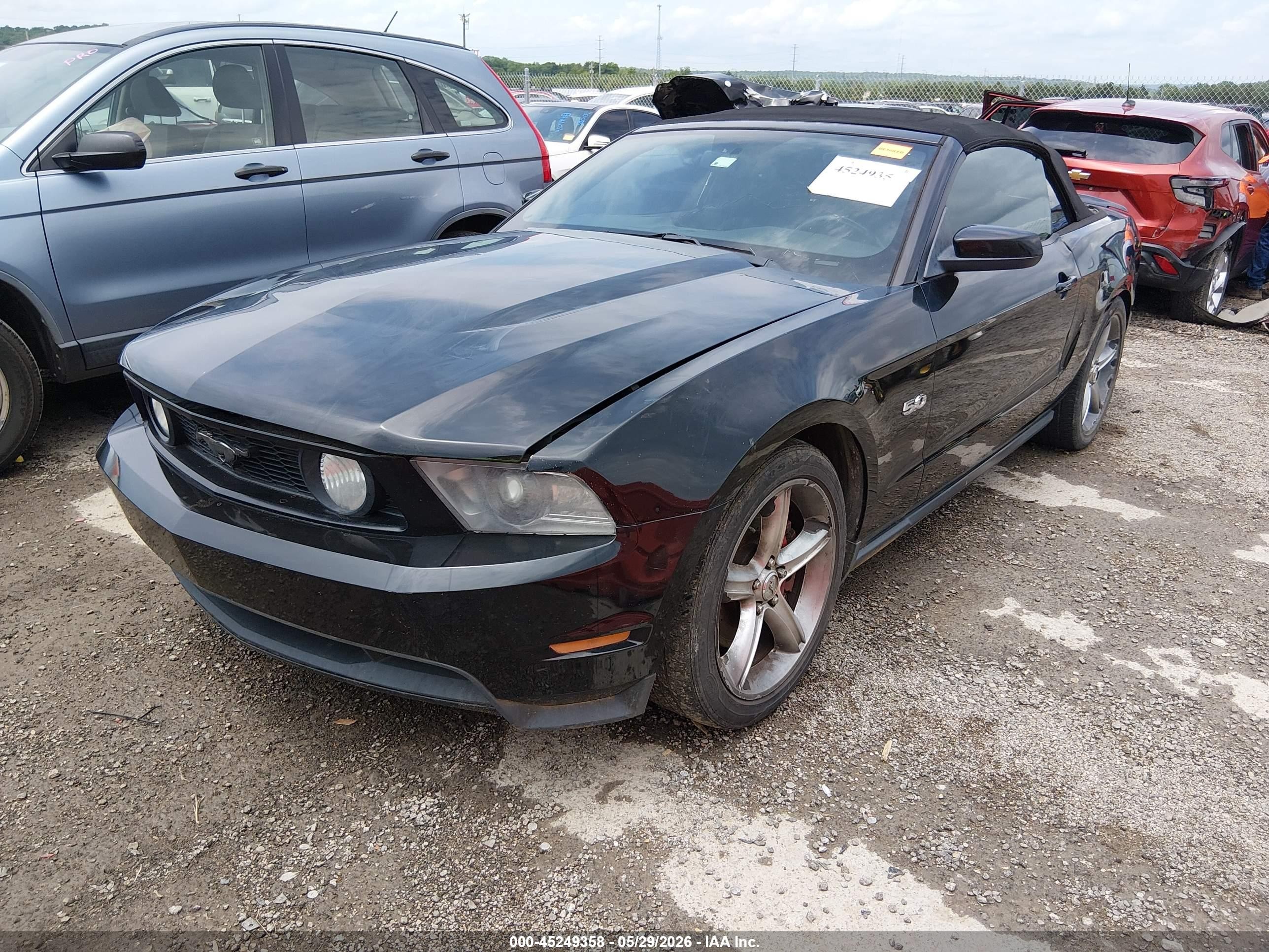 2011 Ford Mustang Gt Premium Black vin: 1ZVBP8FFXB5108644