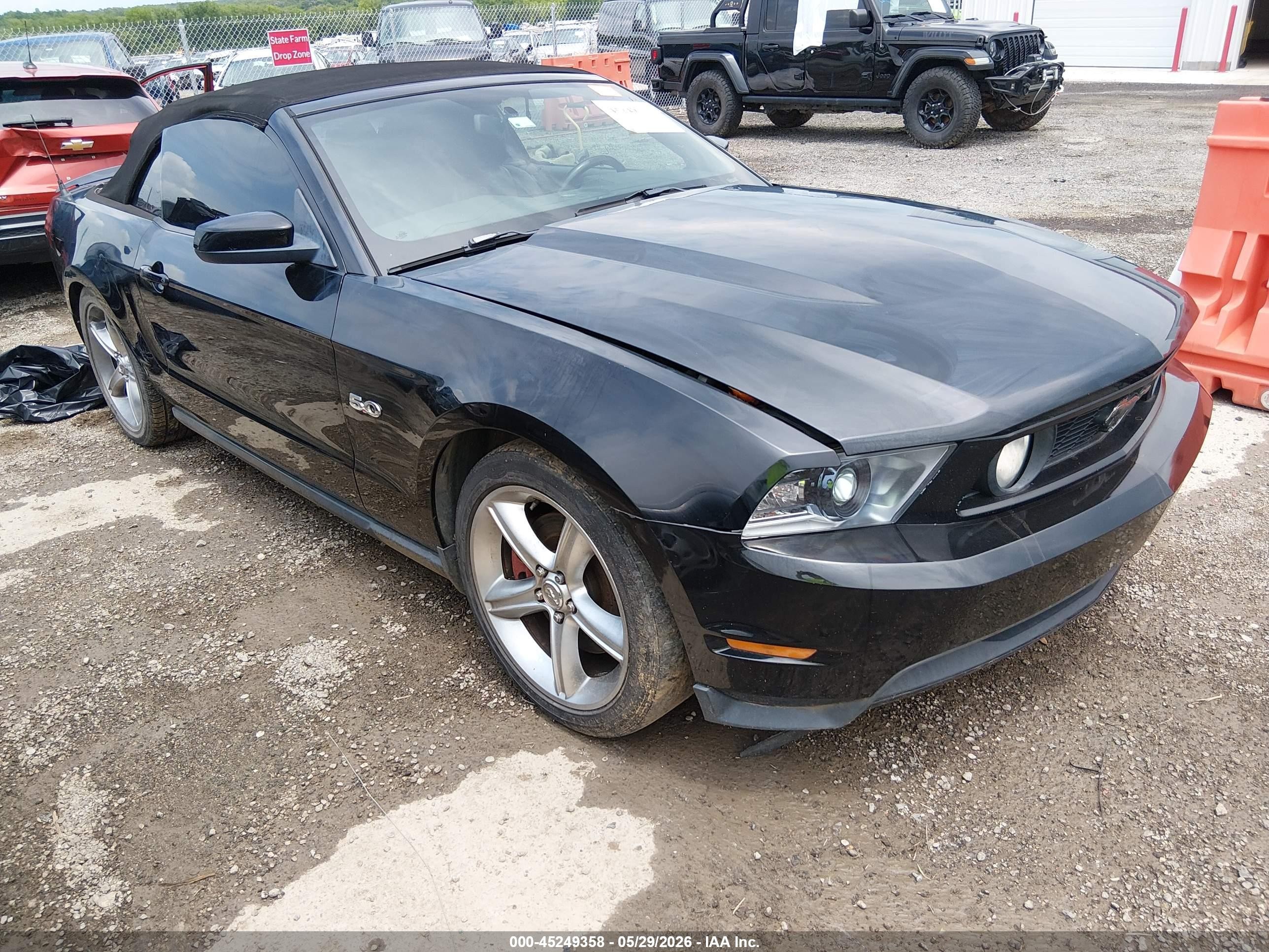 2011 Ford Mustang Gt Premium Black vin: 1ZVBP8FFXB5108644