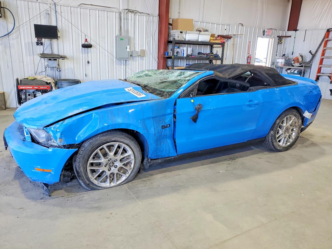 2012 Ford Mustang Gt Синий vin: 1ZVBP8FFXC5259209