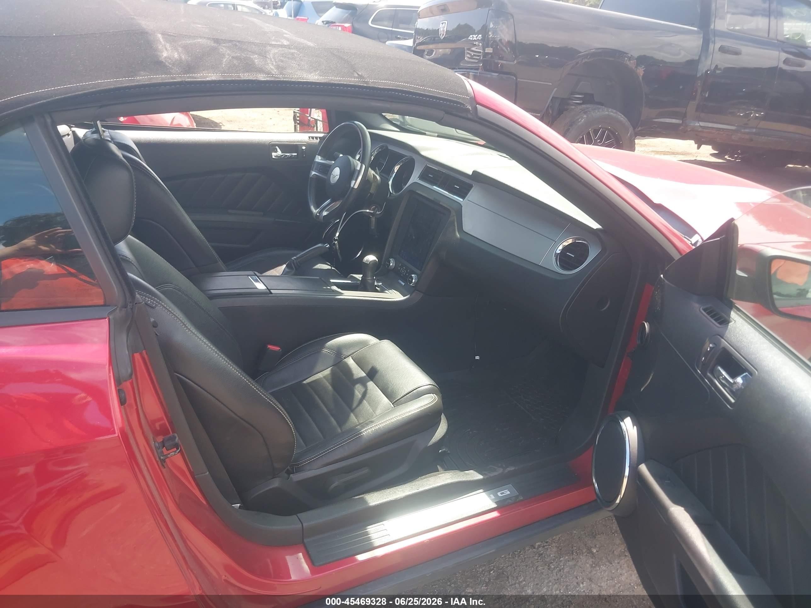 2010 Ford Mustang Gt/gt Premium Red vin: 1ZVBP8FH7A5114935