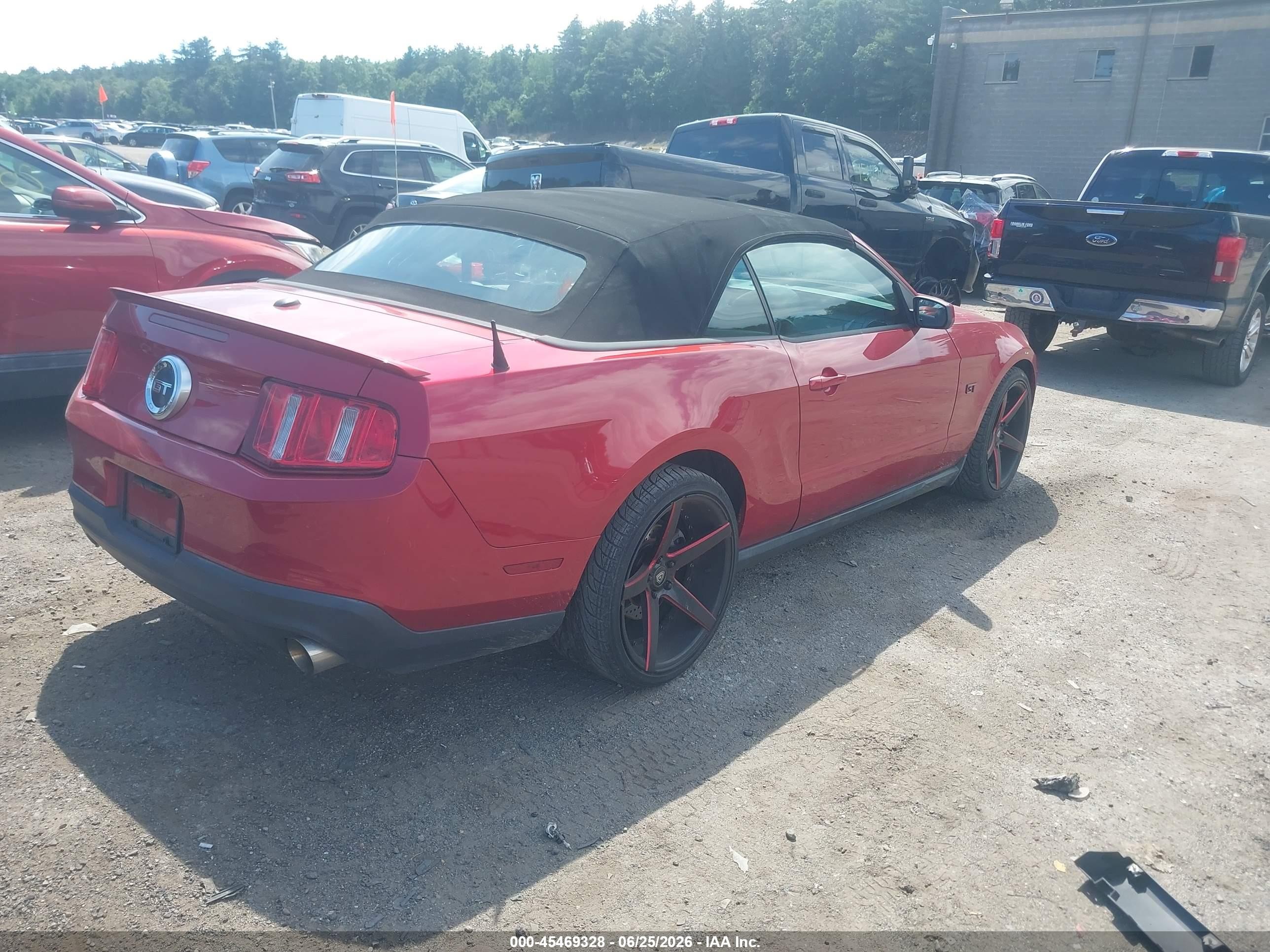 2010 Ford Mustang Gt/gt Premium Red vin: 1ZVBP8FH7A5114935