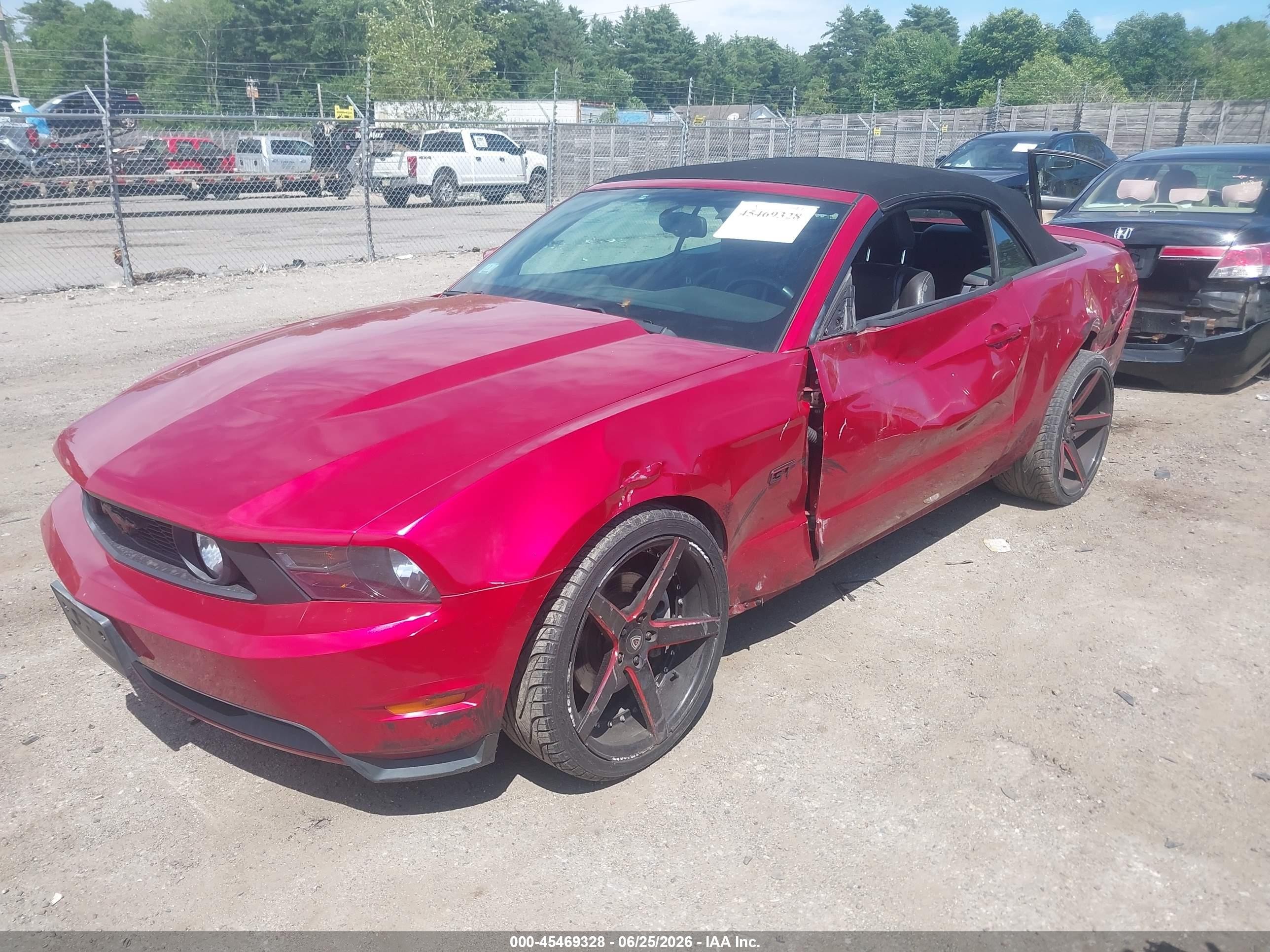 2010 Ford Mustang Gt/gt Premium Red vin: 1ZVBP8FH7A5114935