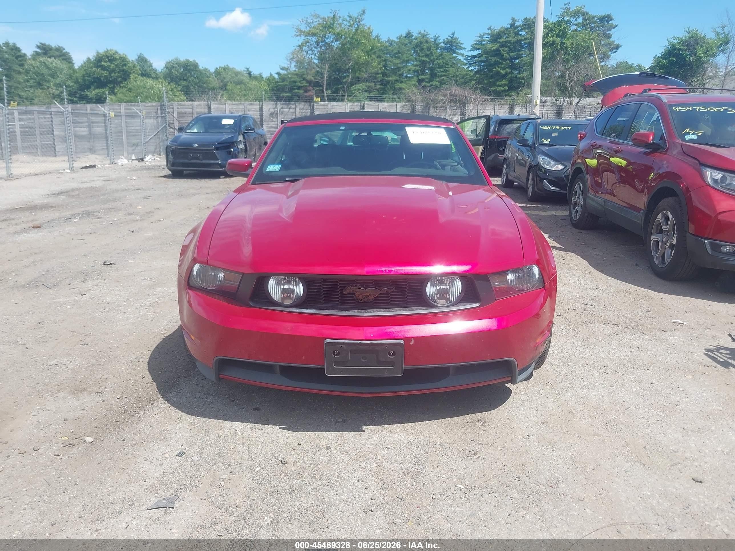 2010 Ford Mustang Gt/gt Premium Red vin: 1ZVBP8FH7A5114935