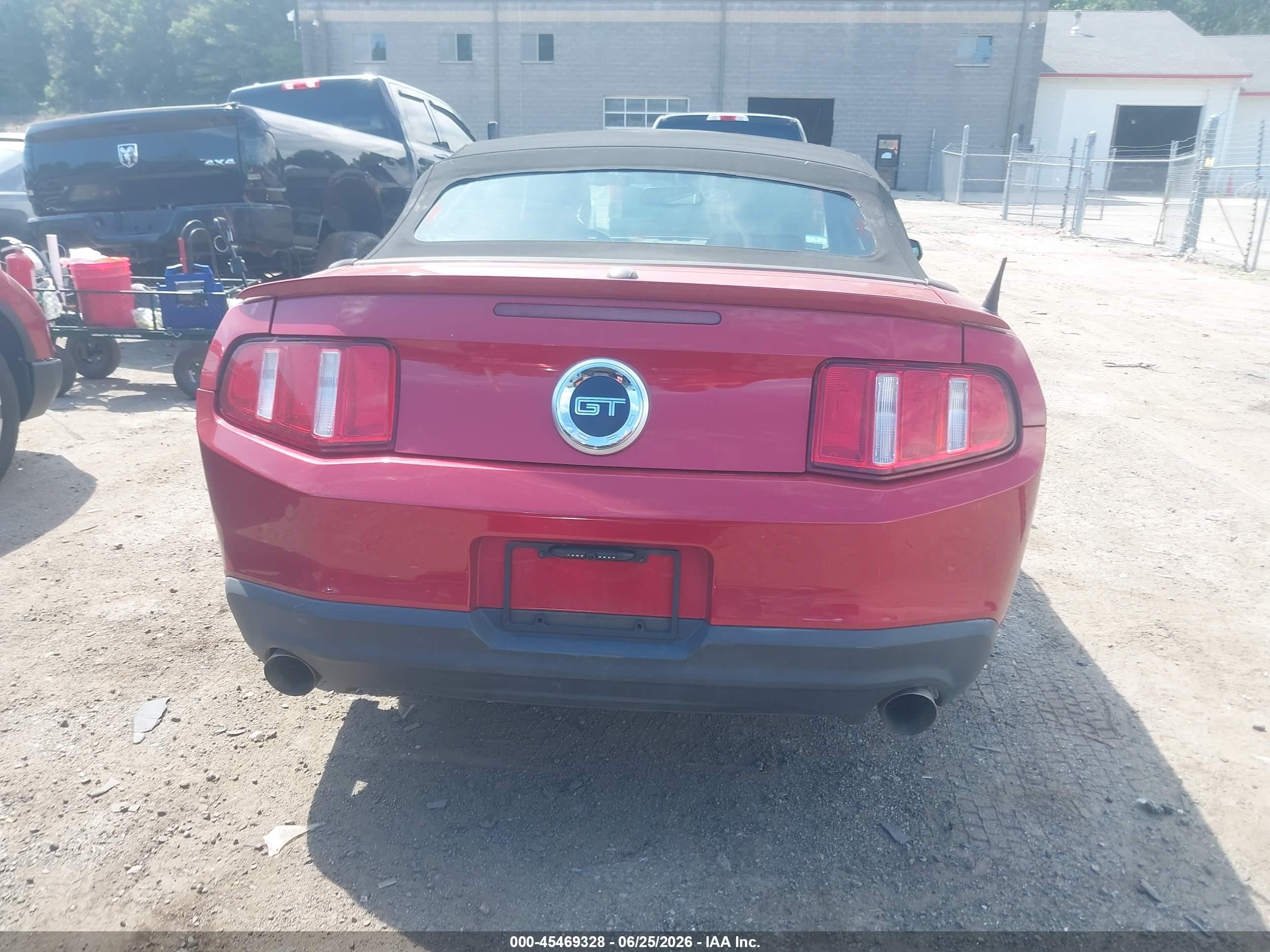 2010 Ford Mustang Gt/gt Premium Red vin: 1ZVBP8FH7A5114935